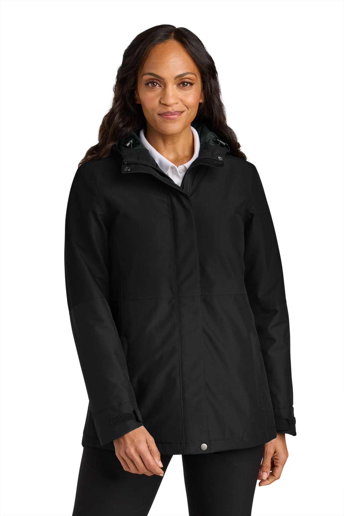 Port Authority ® Women's Insulated Heavy Ripstop Jacket — Deep Black