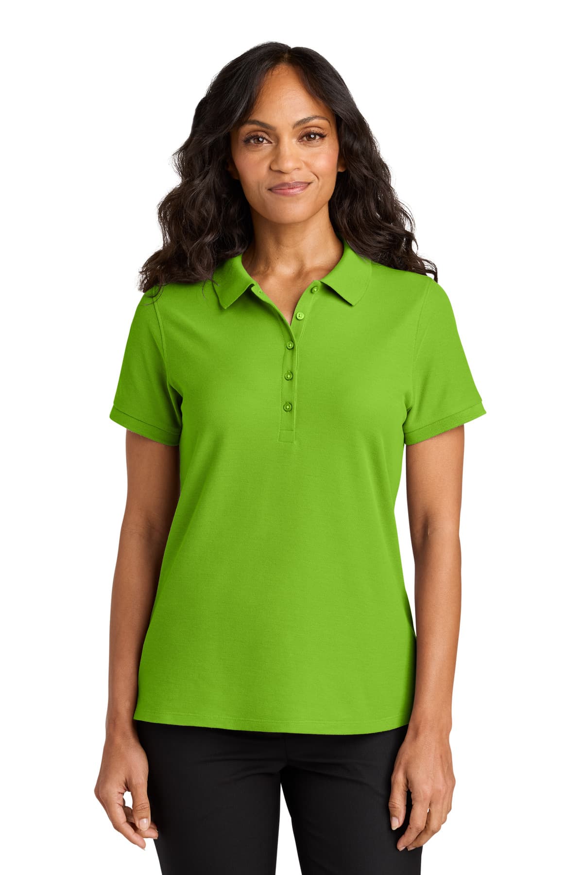 Port Authority ® Women's Wearever Signature Pique Polo — Lime