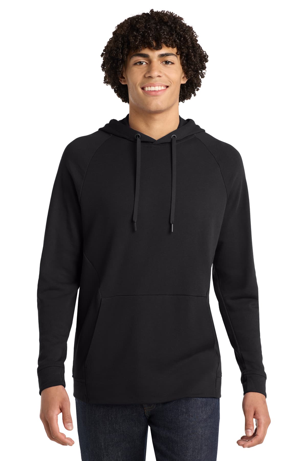 Sport-Tek ® Lightweight French Terry Pullover Hoodie — Black
