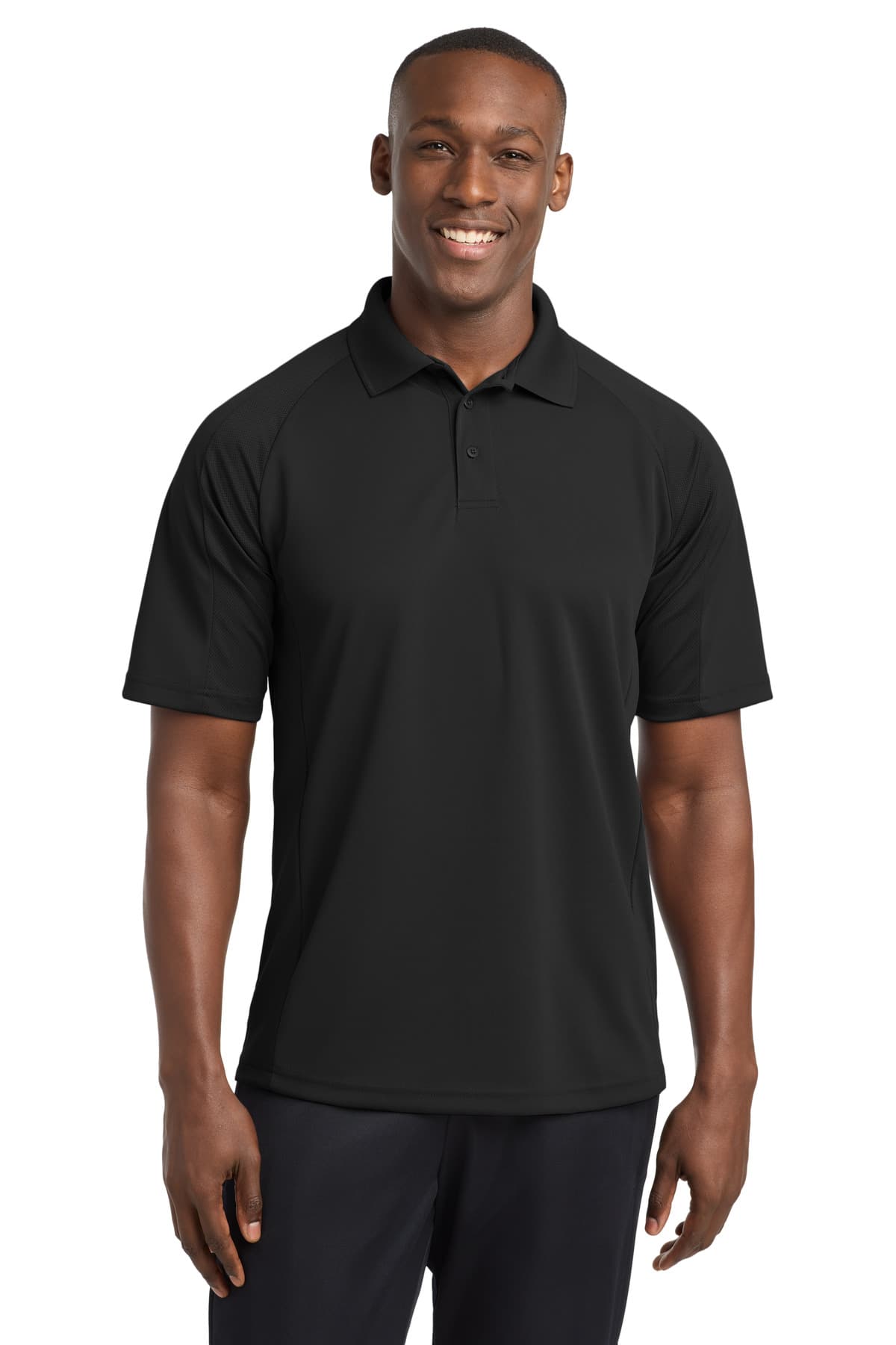 Sport-Tek ® Dri-Mesh® Pro Polo — Black