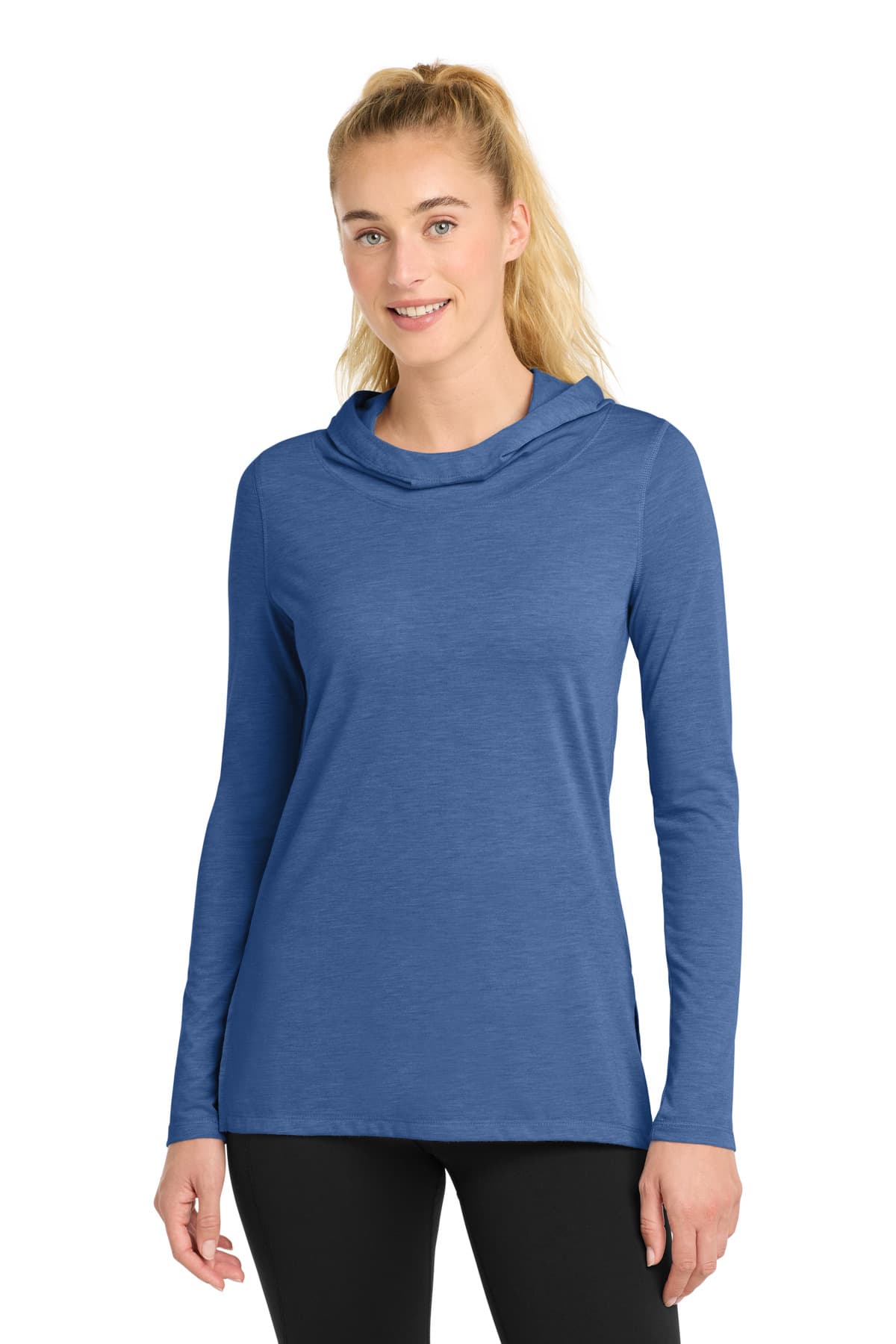 Sport-Tek ® Women's PosiCharge ® Tri-Blend Wicking Long Sleeve Hoodie