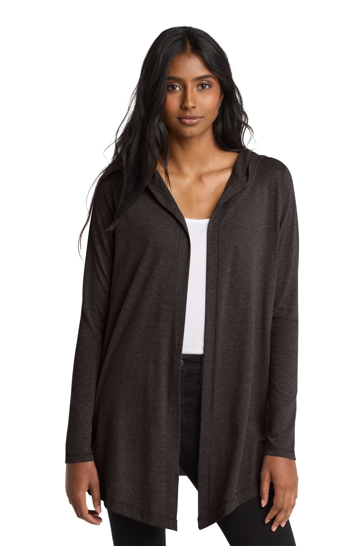 District ® Women's Perfect Tri ® Hooded Cardigan — Black Frost