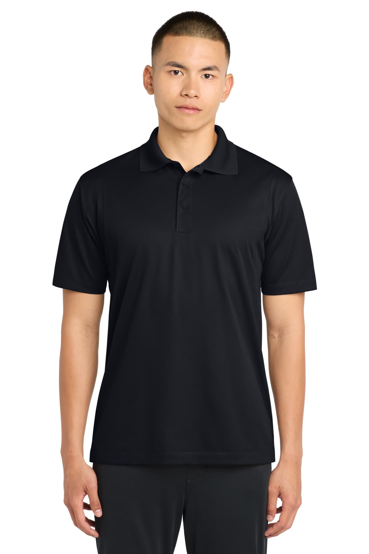 Sport-Tek ® Tall Micropique Sport-Wick ® Polo — Black