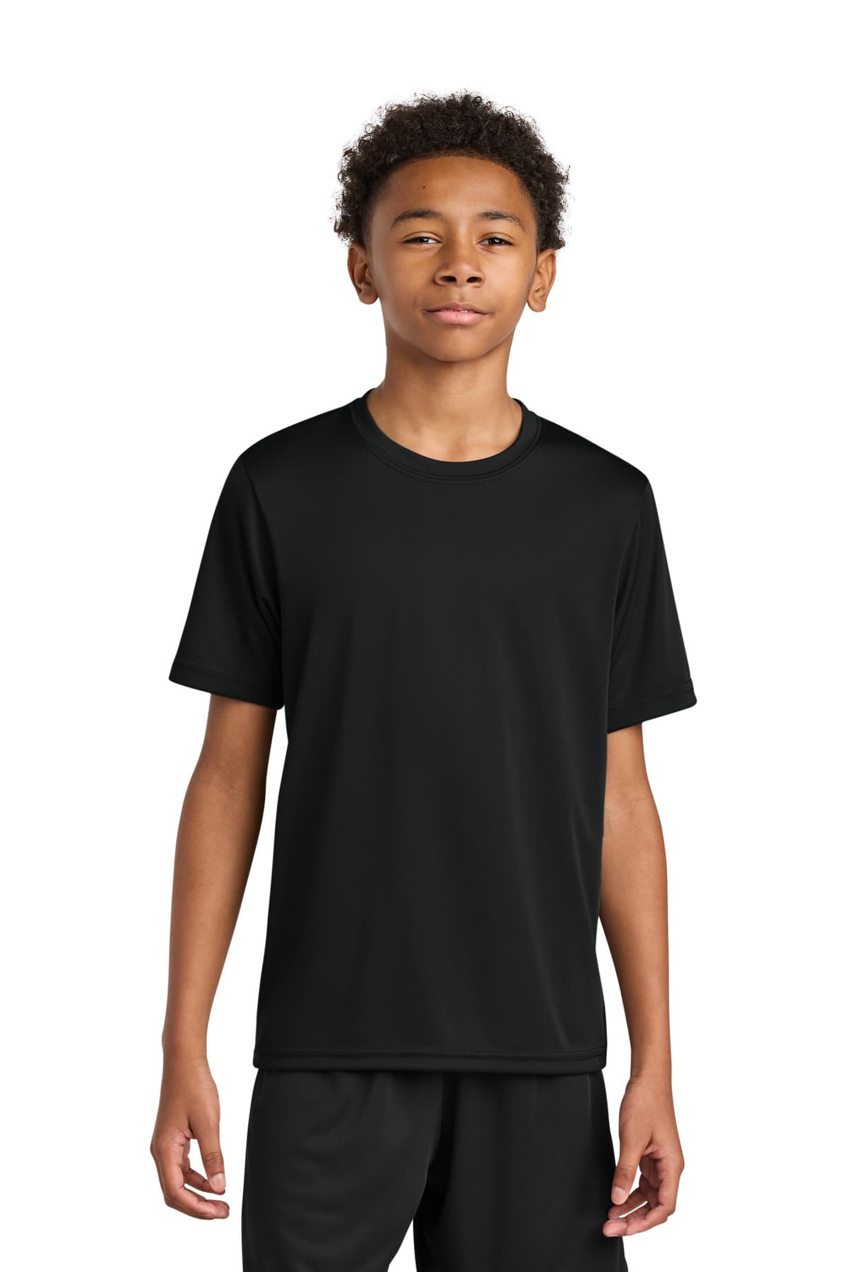 A4 Youth Cooling Performance Short Sleeve Tee — Black