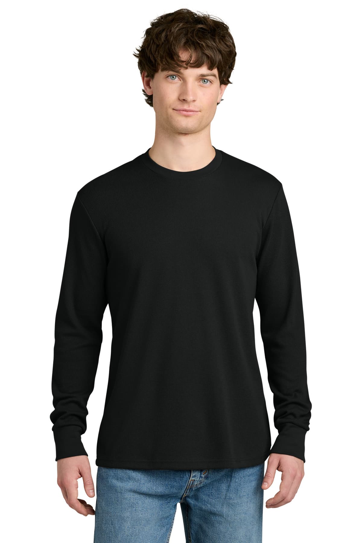 Next Level Apparel ® Ideal Thermal Long Sleeve Tee — Black