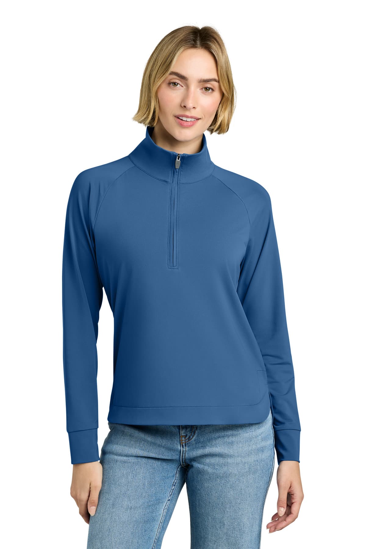Brooks Brothers ® Women's Luxe Performance 1/4-Zip — Charter Blue