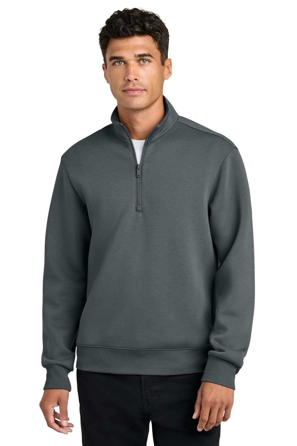 Mercer+Mettle ® Soft Spacer 1/4-Zip — Storm Grey