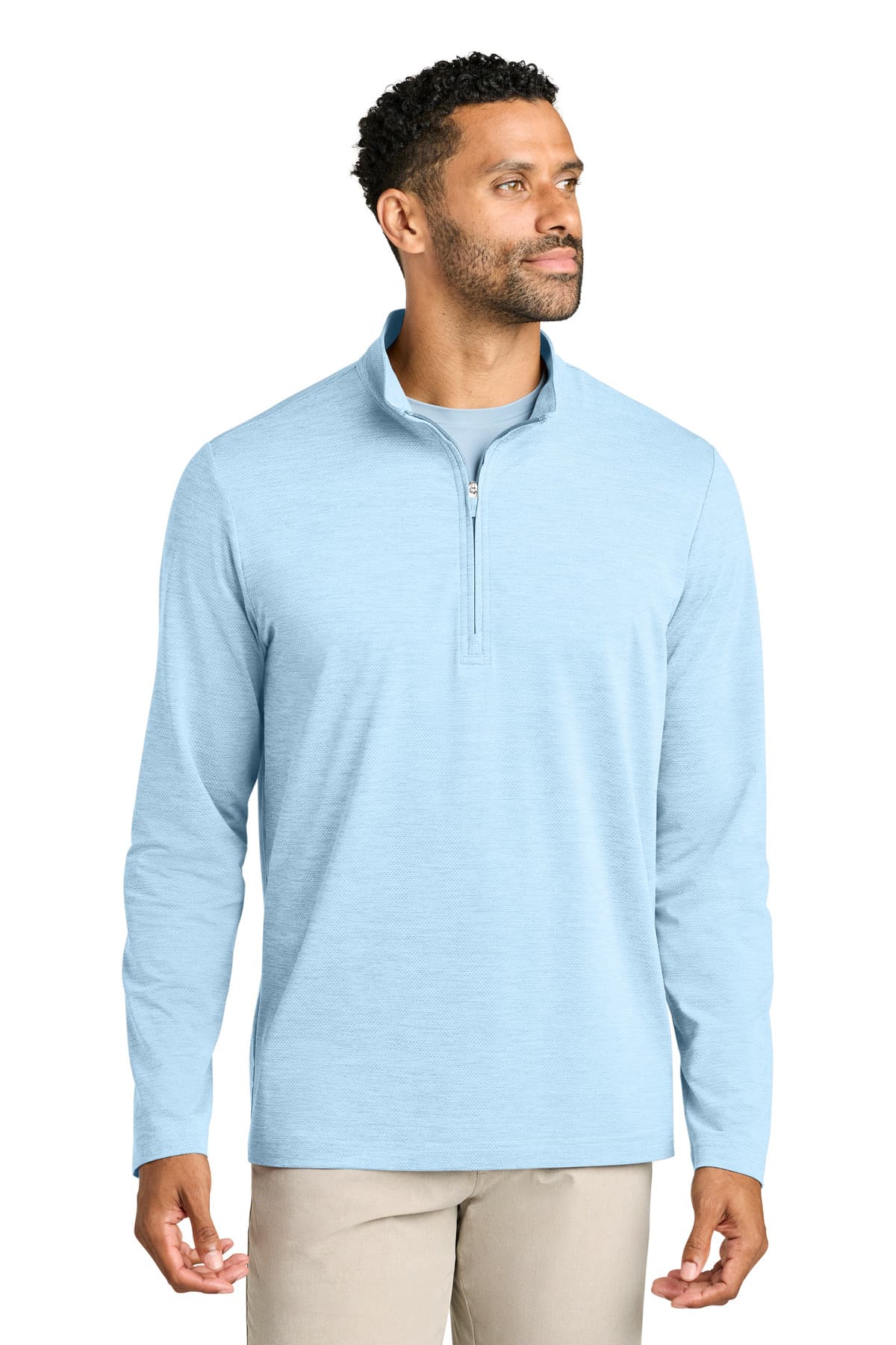 TravisMathew Onward 1/4-Zip — Airy Blue Heather