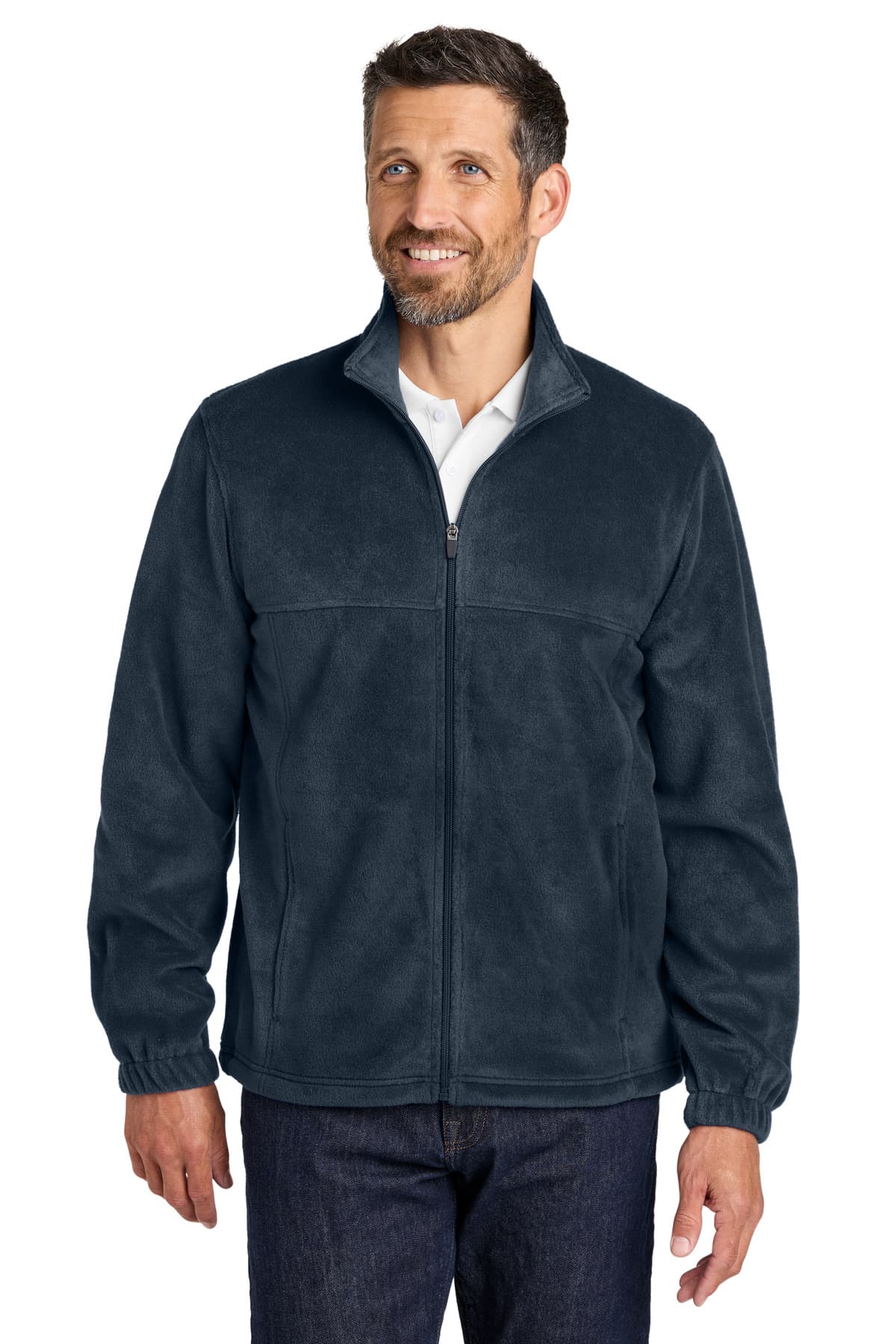 Port Authority ® Plush Fleece Full-Zip Jacket — Night Navy