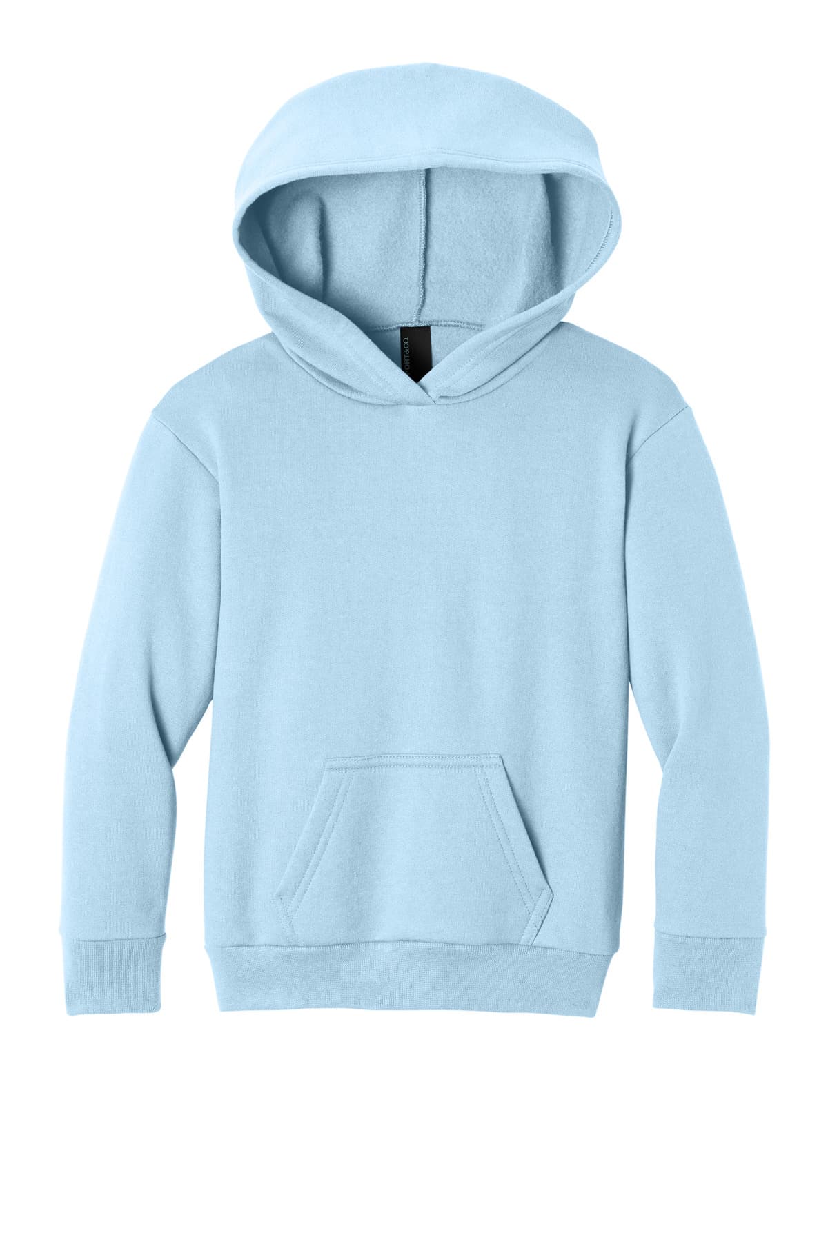 Port & Co  Youth Easy Fleece Pullover Hooded Sweatshirt — Ice Blue