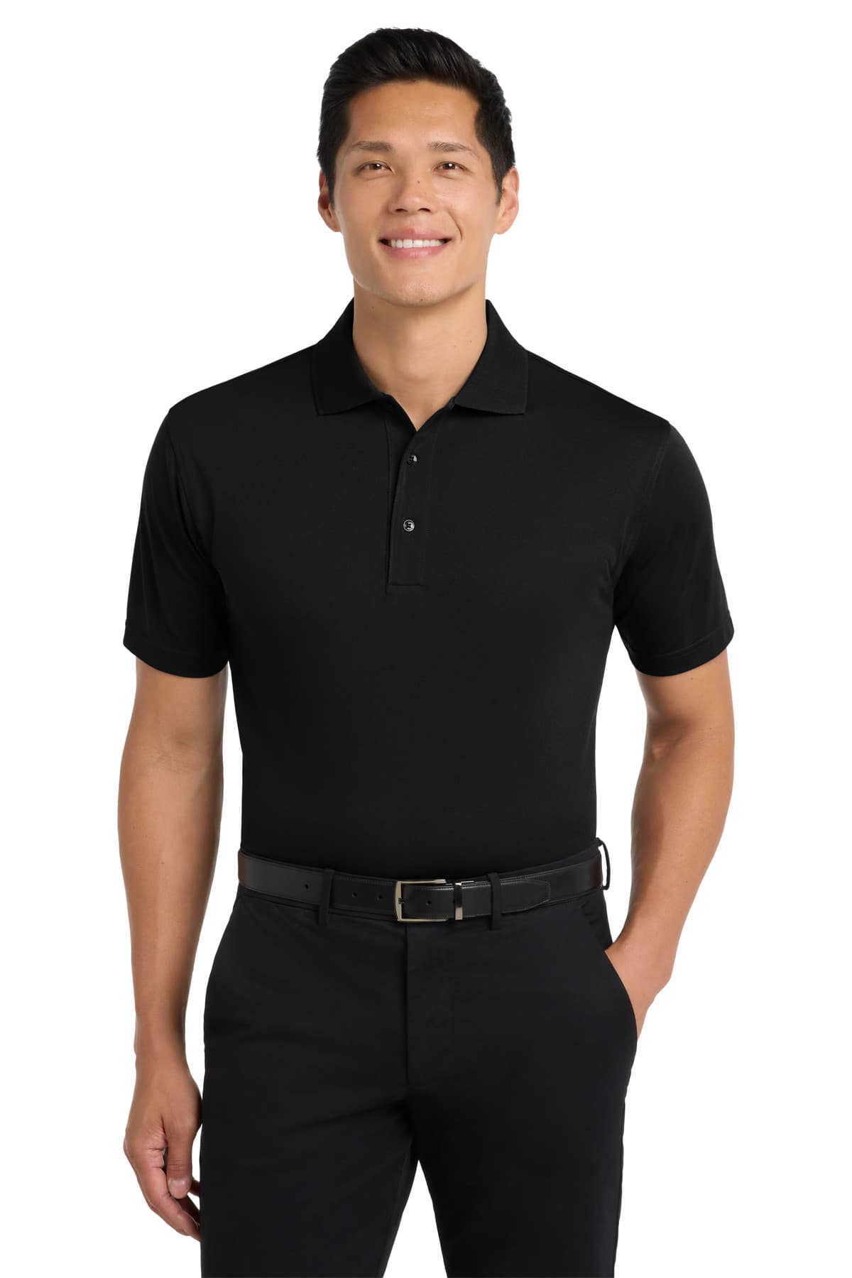 Port Authority ® Tech Pique Polo — Black