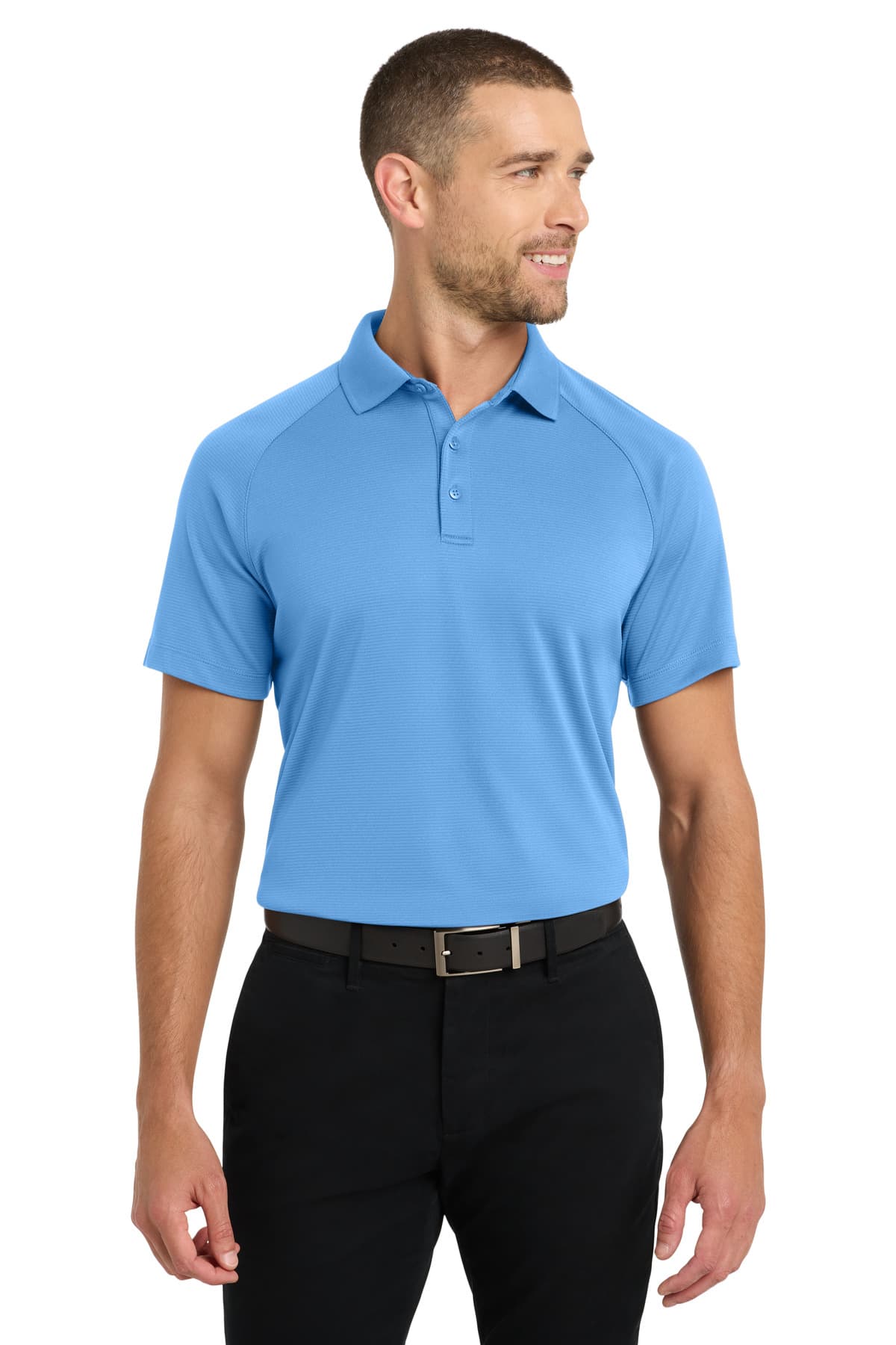 Port Authority ® Crossover Raglan Polo — Azure Blue
