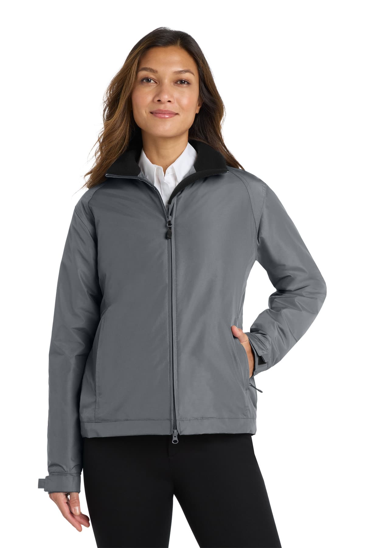 Port Authority ® Women's Challenger Jacket — Steel Grey/ True Black