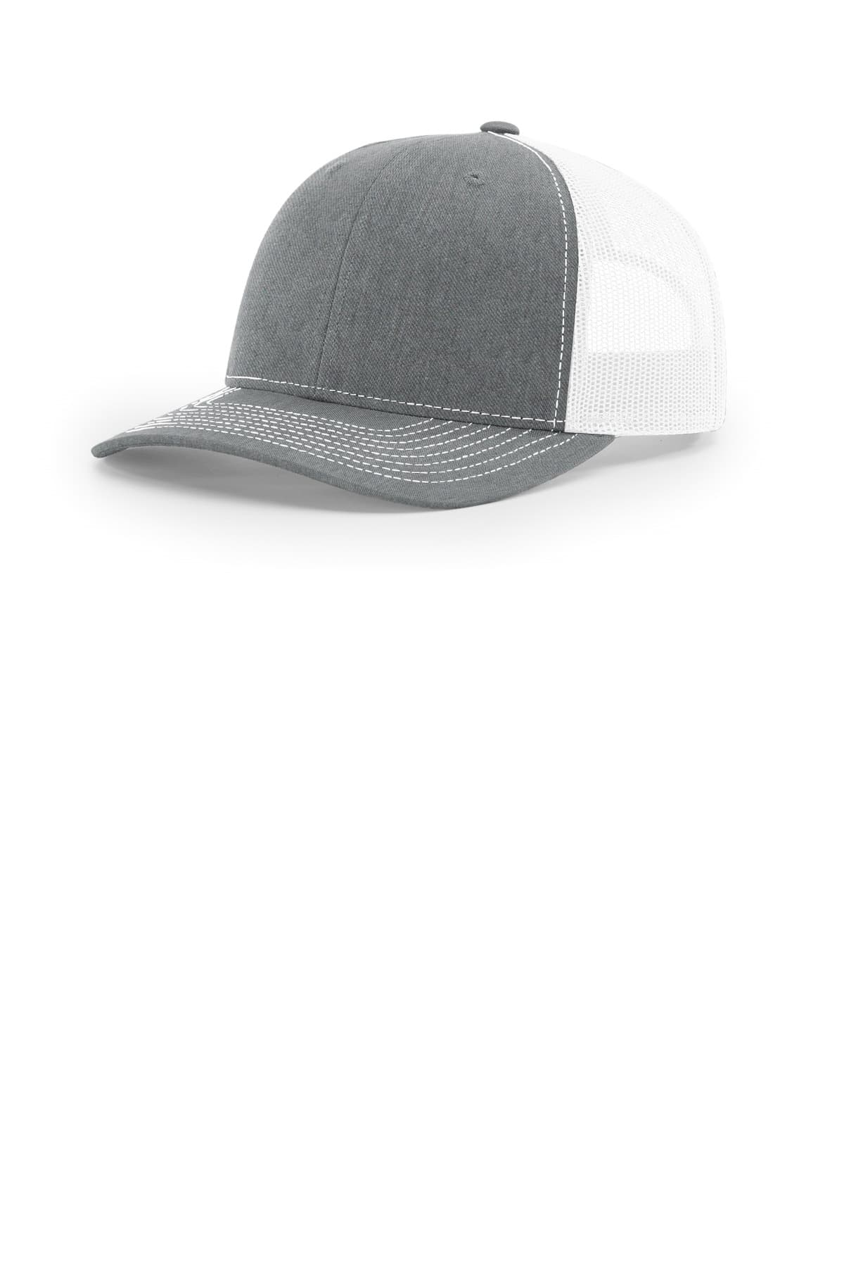 Richardson 112+ R-Flex Adjustable Trucker — Heather Grey/ White