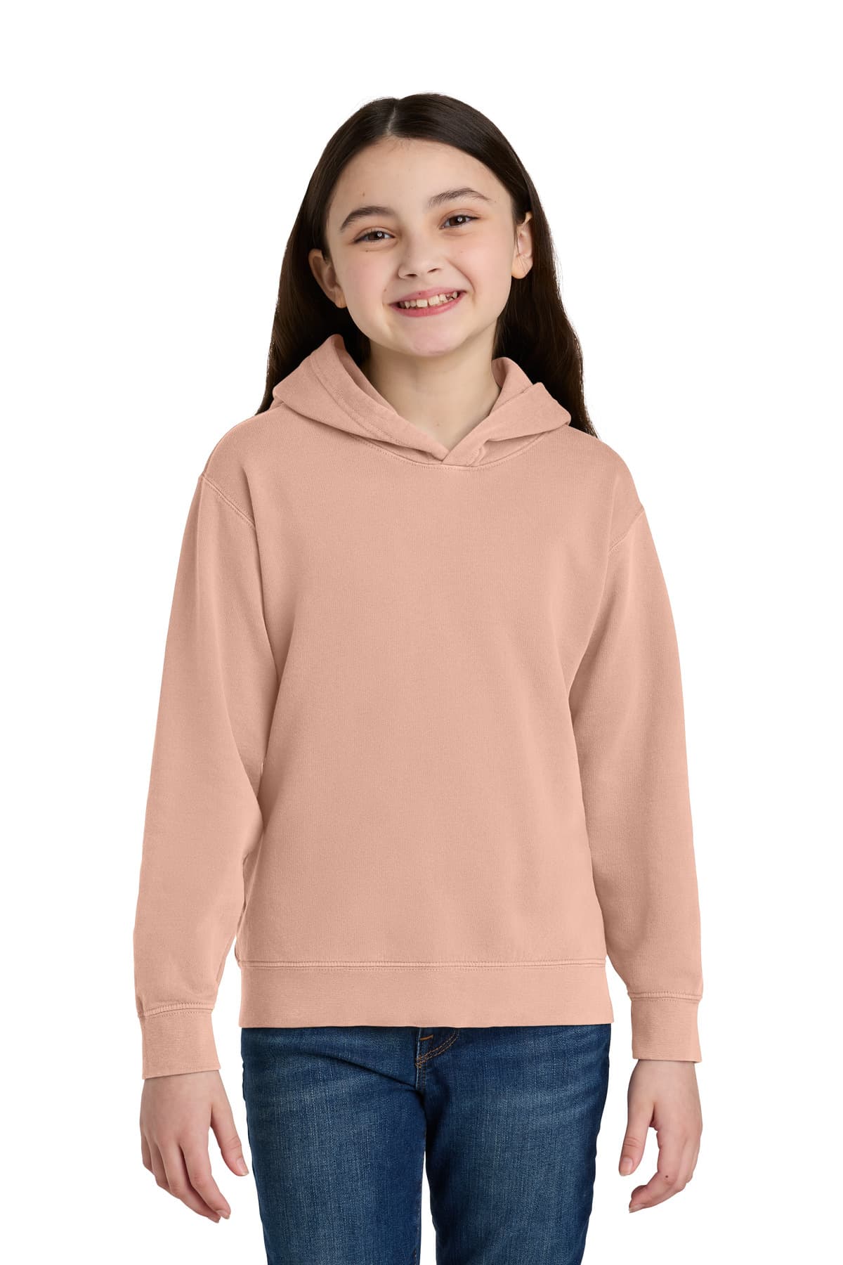 Comfort Colors ® Youth Lightweight Hooded Sweatshirt — Peachy