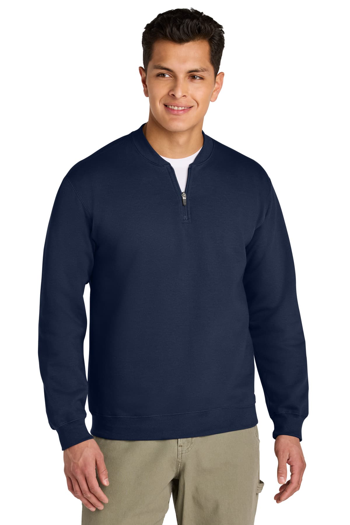 Gildan ® Softstyle ® Midweight Fleece 1/4-Zip — Navy