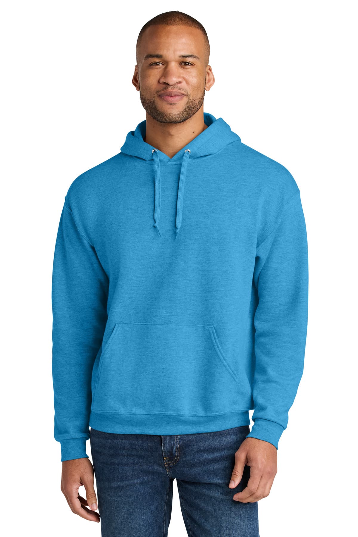 Jerzees Ultimate  Unisex CVC Ring Spun Hooded Sweatshirt