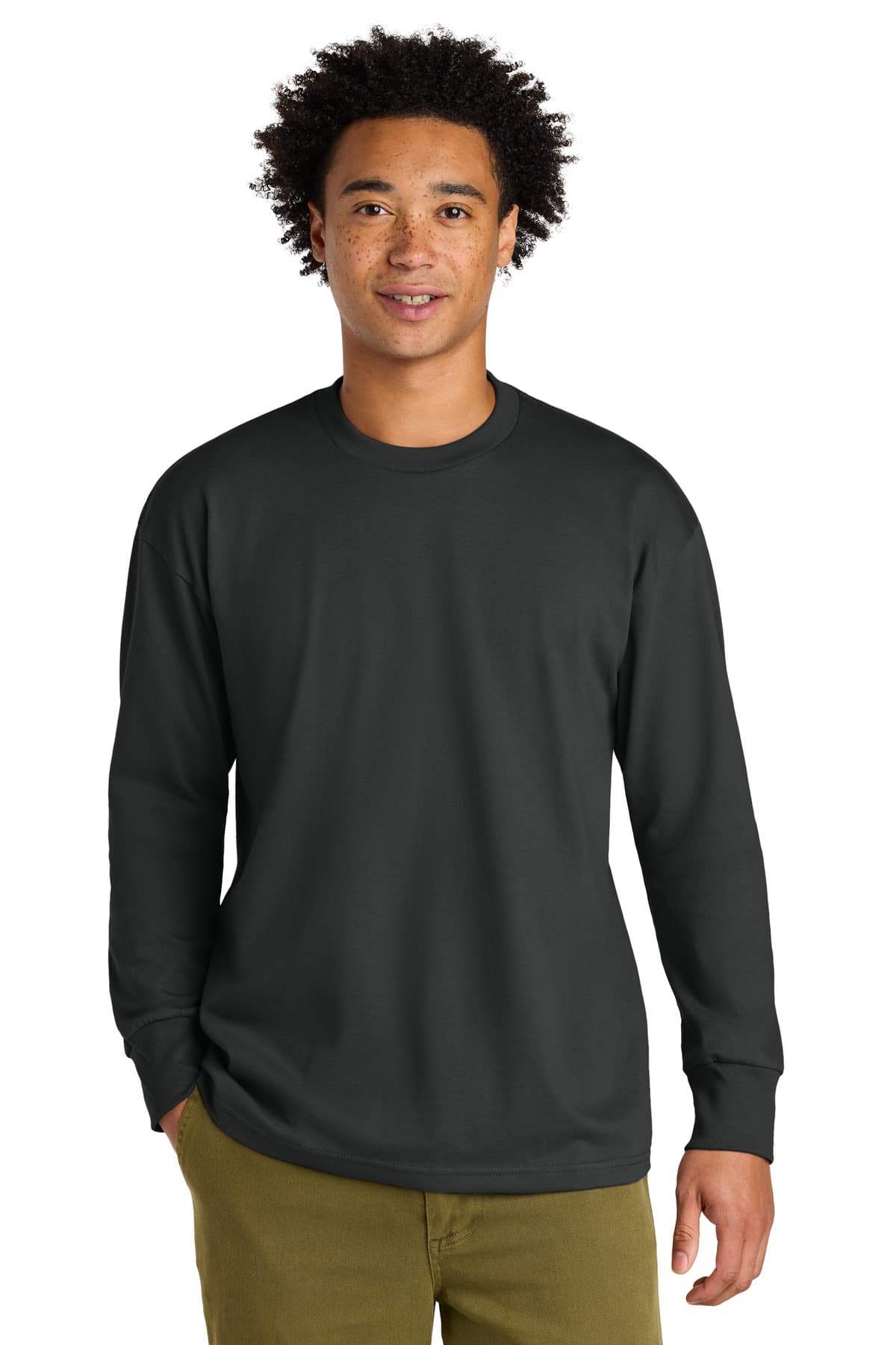 Next Level Apparel ® Heavyweight Long Sleeve Tee — Graphite Black