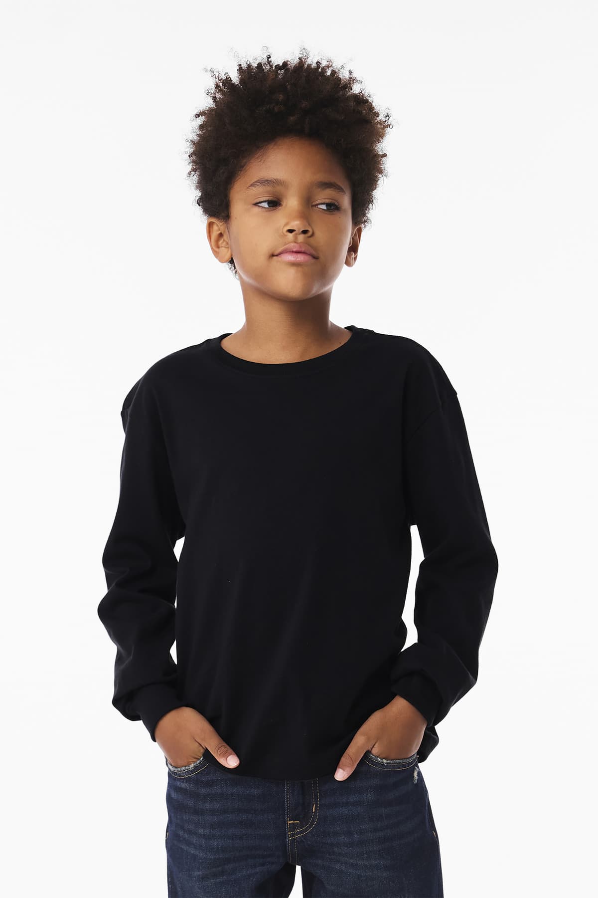 BELLA+CANVAS ® Youth 6-Ounce Heavyweight Long Sleeve Tee