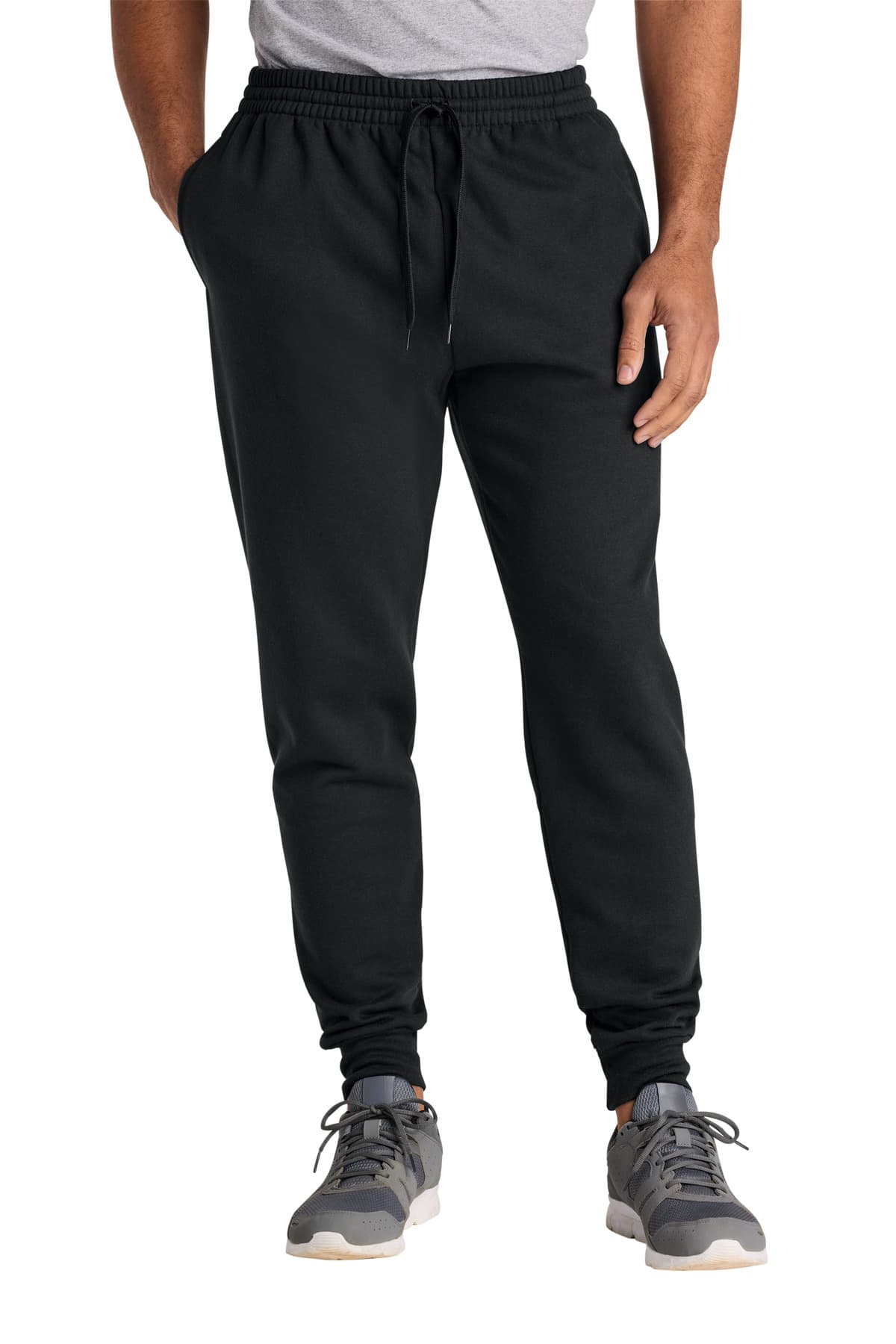 Jerzees Ultimate  Unisex CVC Ring Spun Pocket Jogger — Black Ink