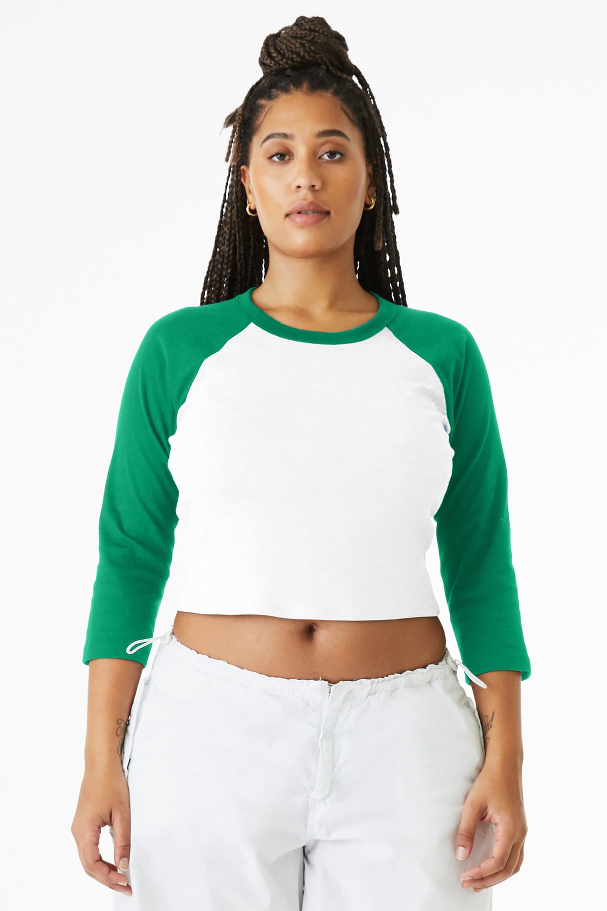 BELLA+CANVAS ® Women's Micro Rib 3/4 Raglan Baby Tee