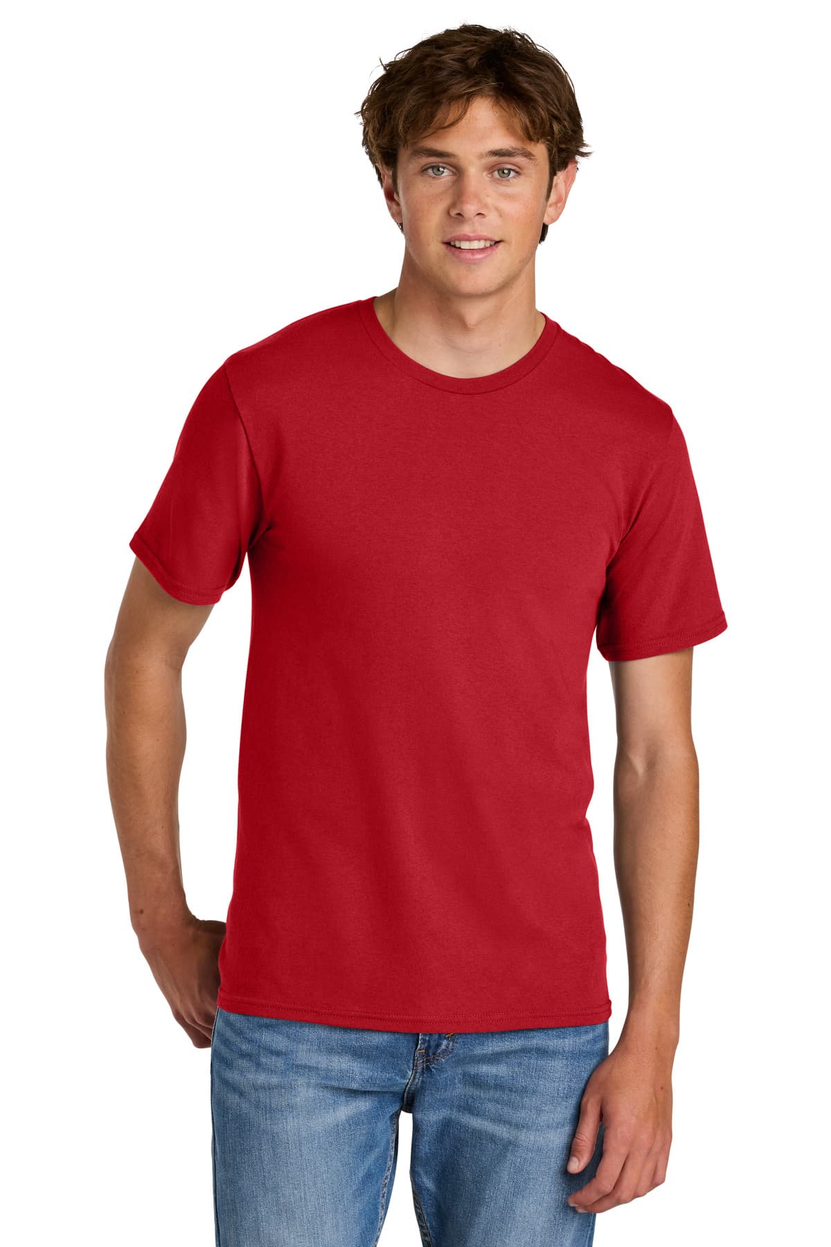 Port & Co  Easy Cotton Tee — Red