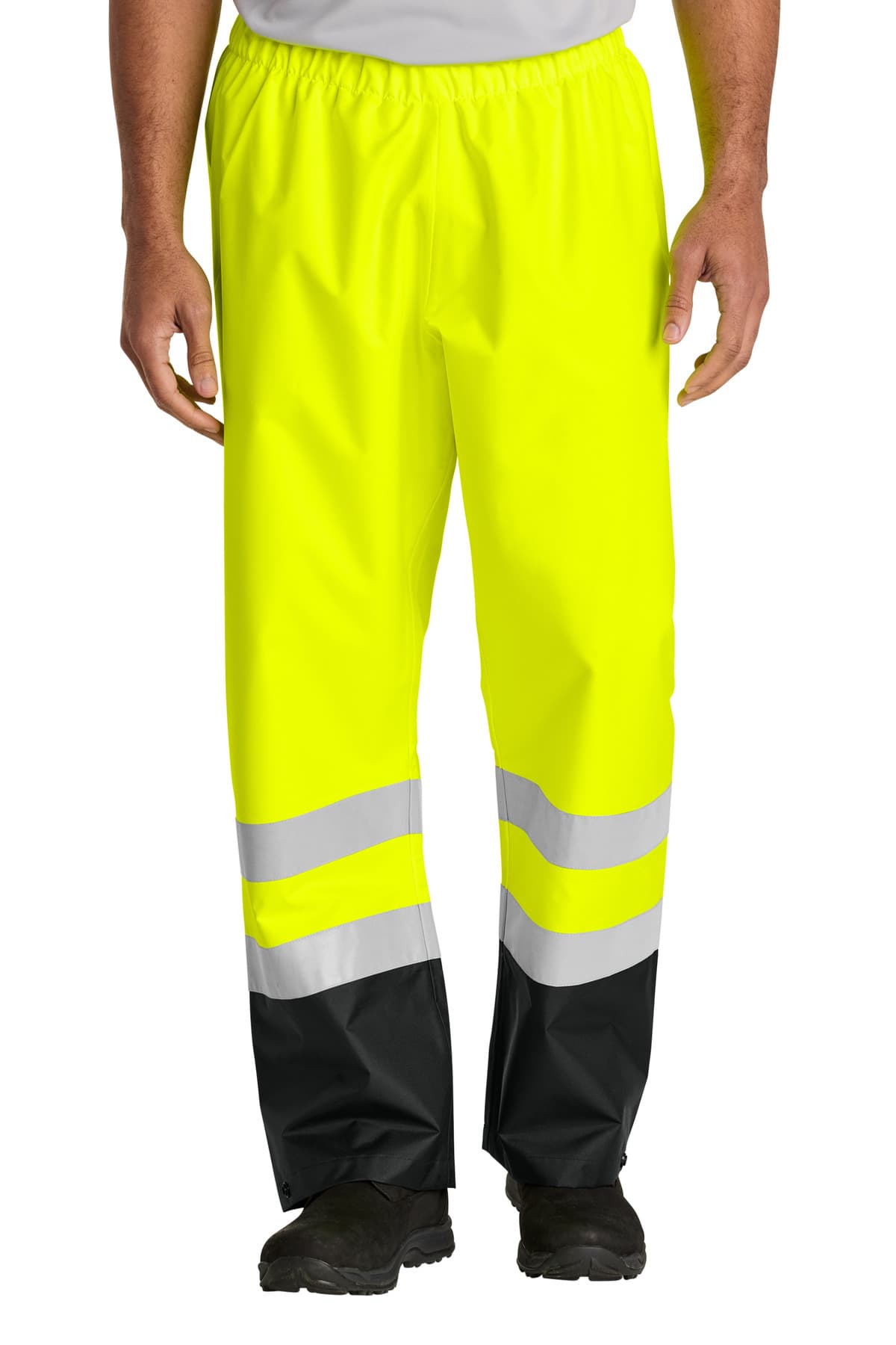 CornerStone ® ANSI Class E Pull-On Rain Pant — Safety Yellow/ Black
