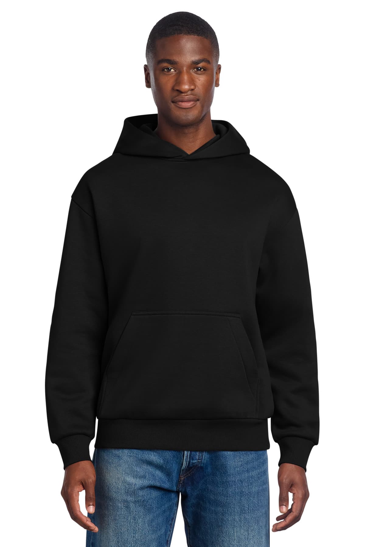District ® V.I.T.  Heavyweight Fleece Hoodie — Black