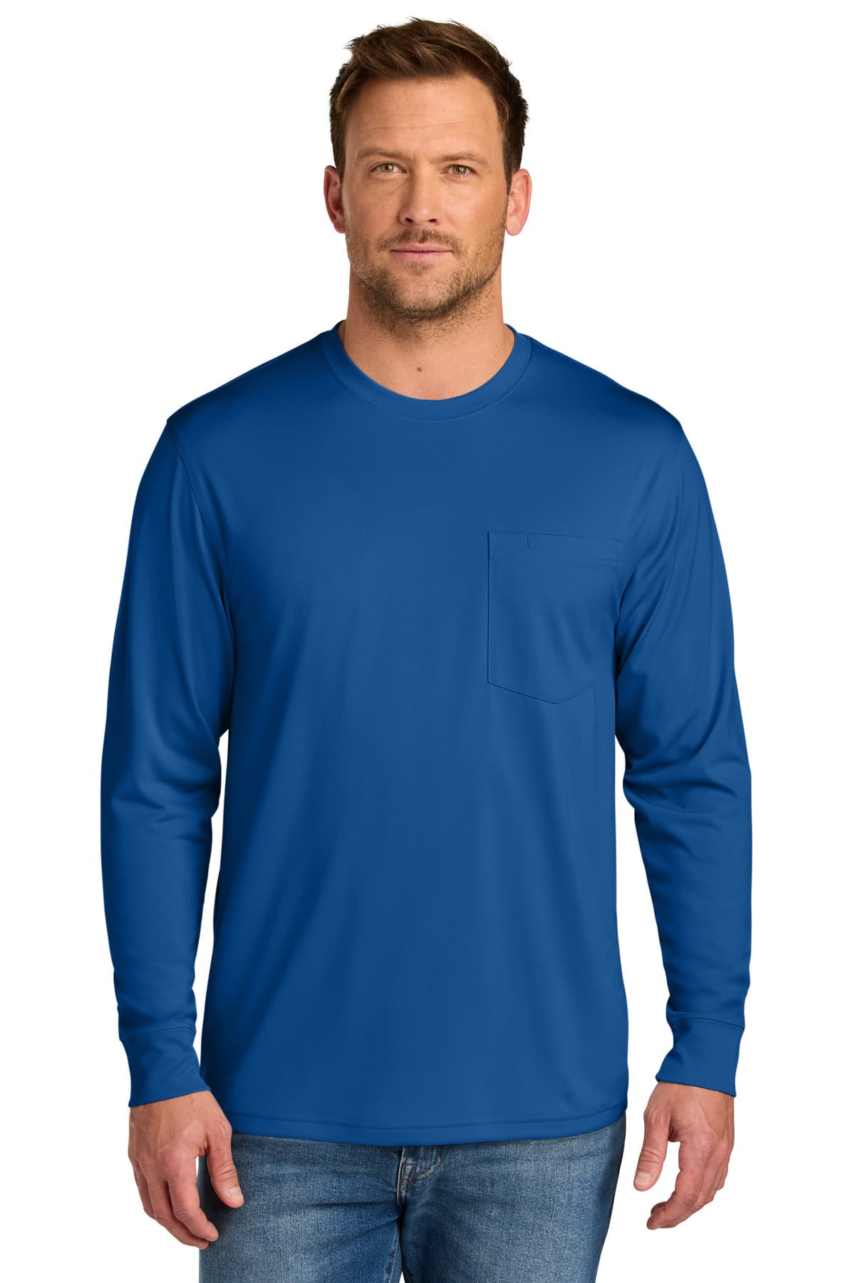 CornerStone ® Workwear Pro Long Sleeve Pocket Tee — Royal