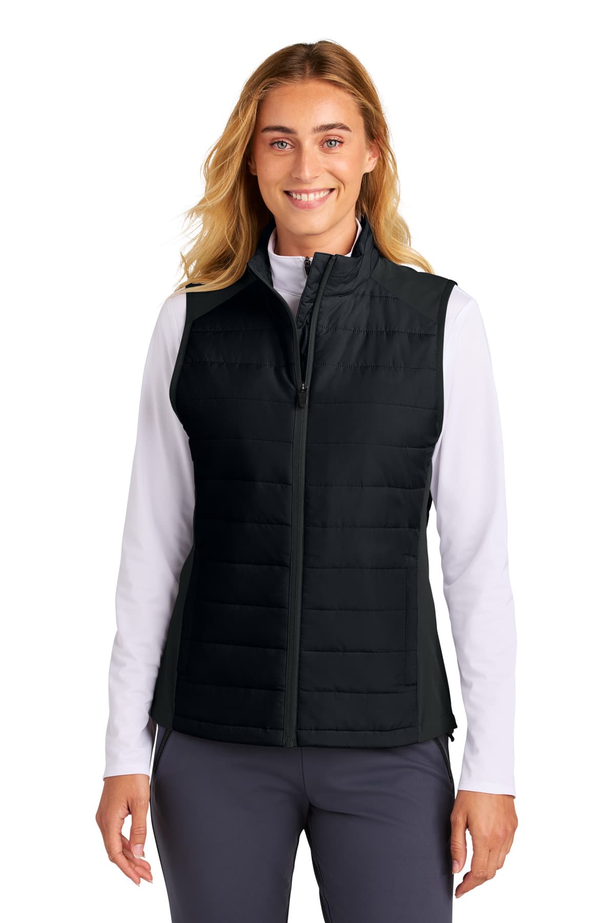 Sport-Tek ® Women's Teknical Hybrid Vest — Black