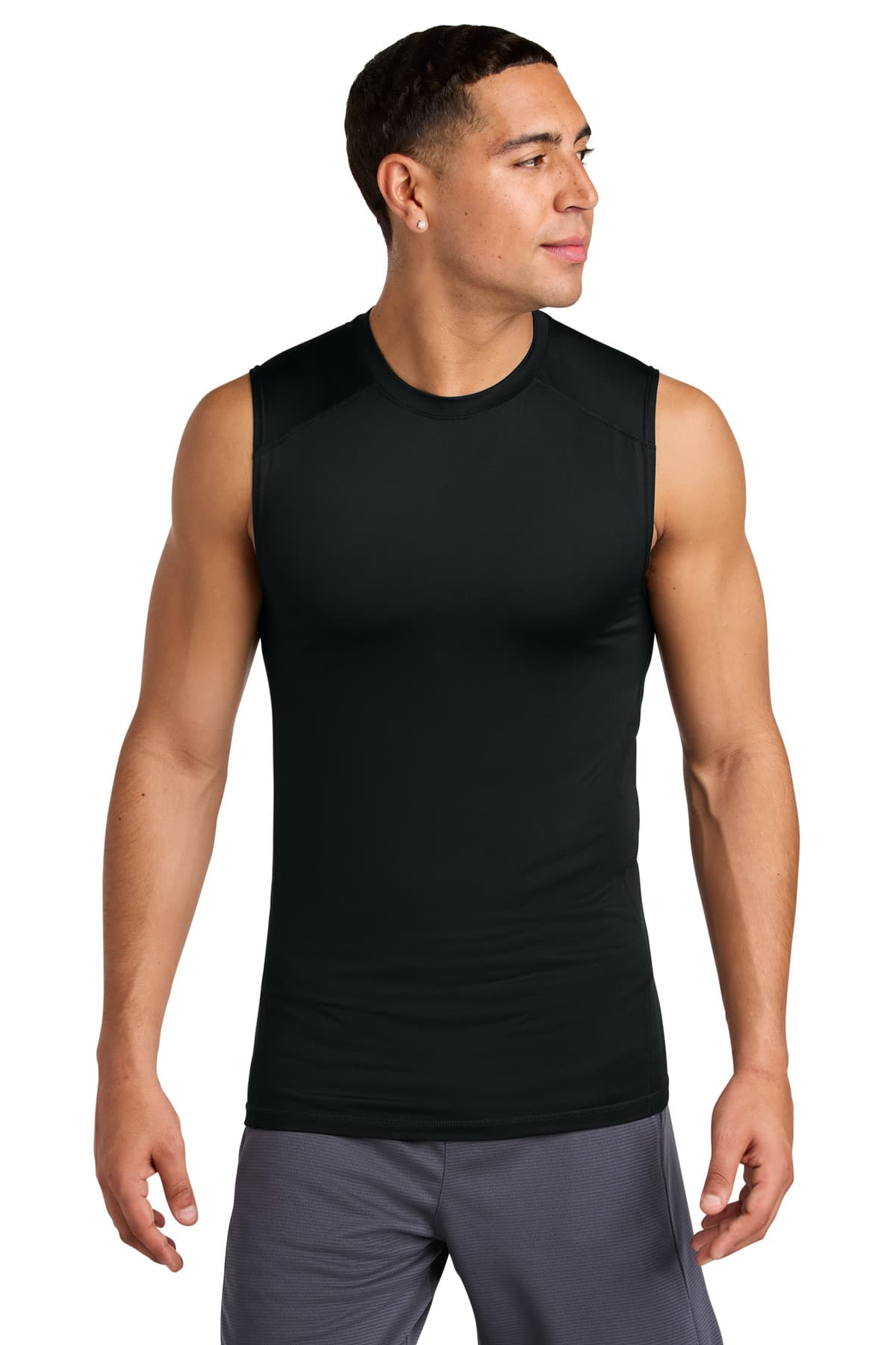 Sport-Tek ® PosiCharge ® Compression Sleeveless Tee — Black