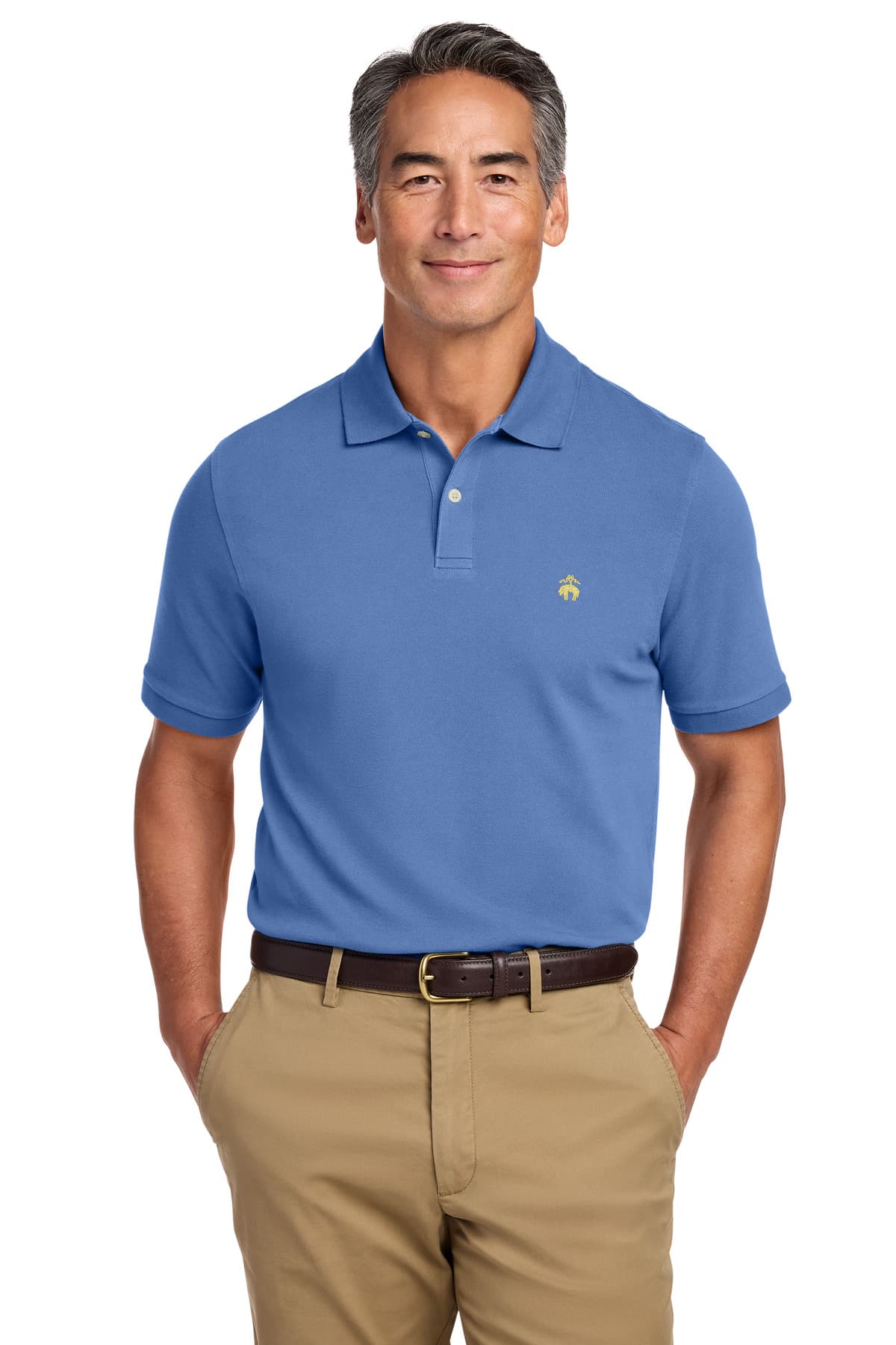 Brooks Brothers ® Pima Cotton Pique Polo — Charter Blue