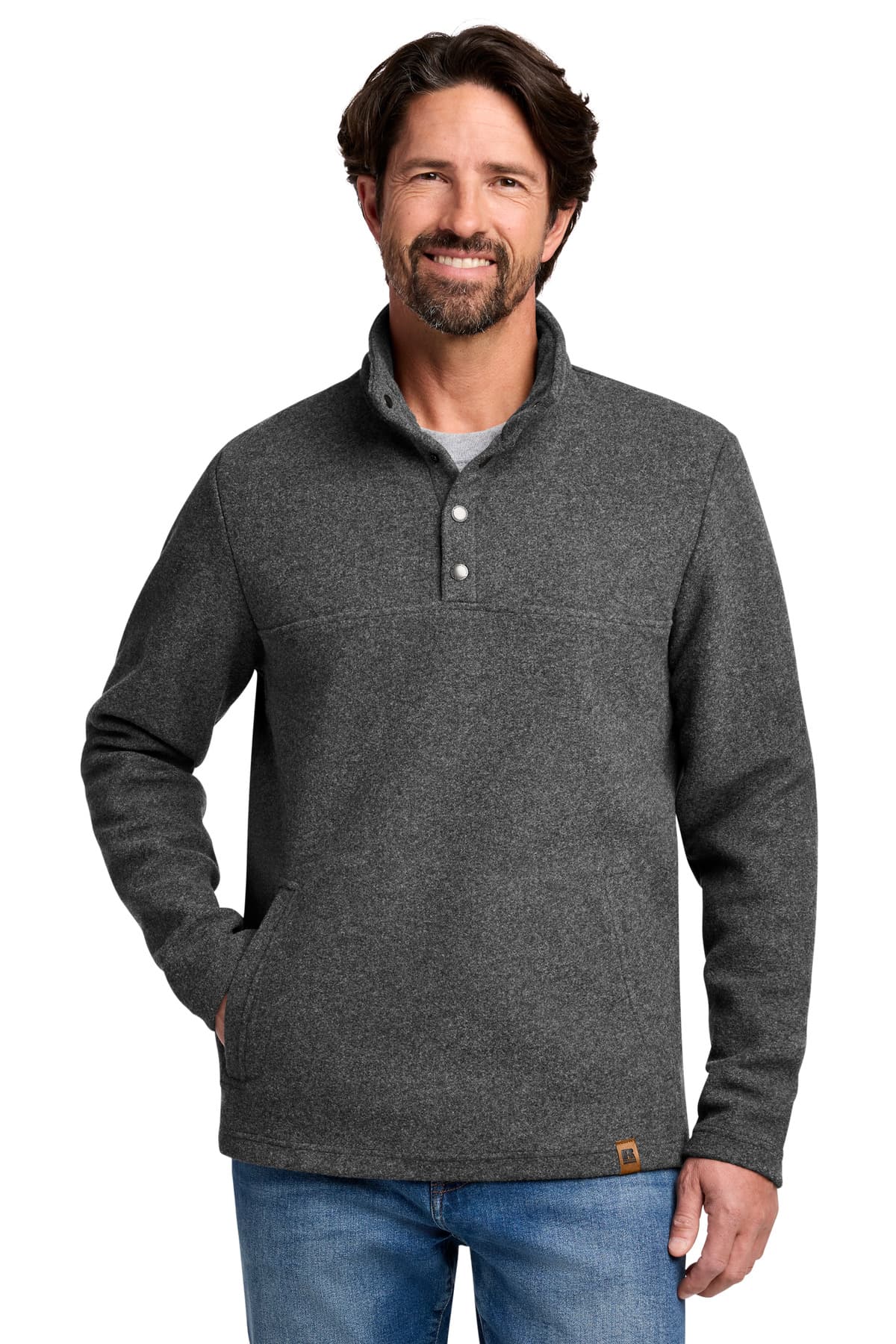 Russell Outdoors  Basin Snap Pullover RU551 — Graphite Heather