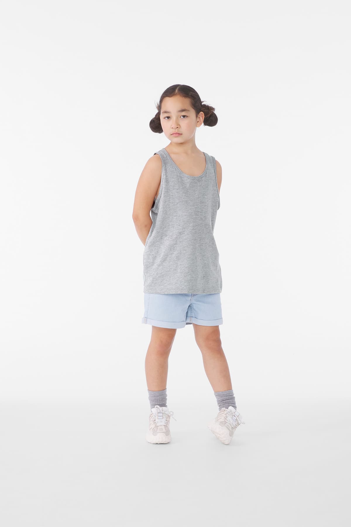 BELLA+CANVAS ® Youth Heather CVC Tank — Athletic Heather