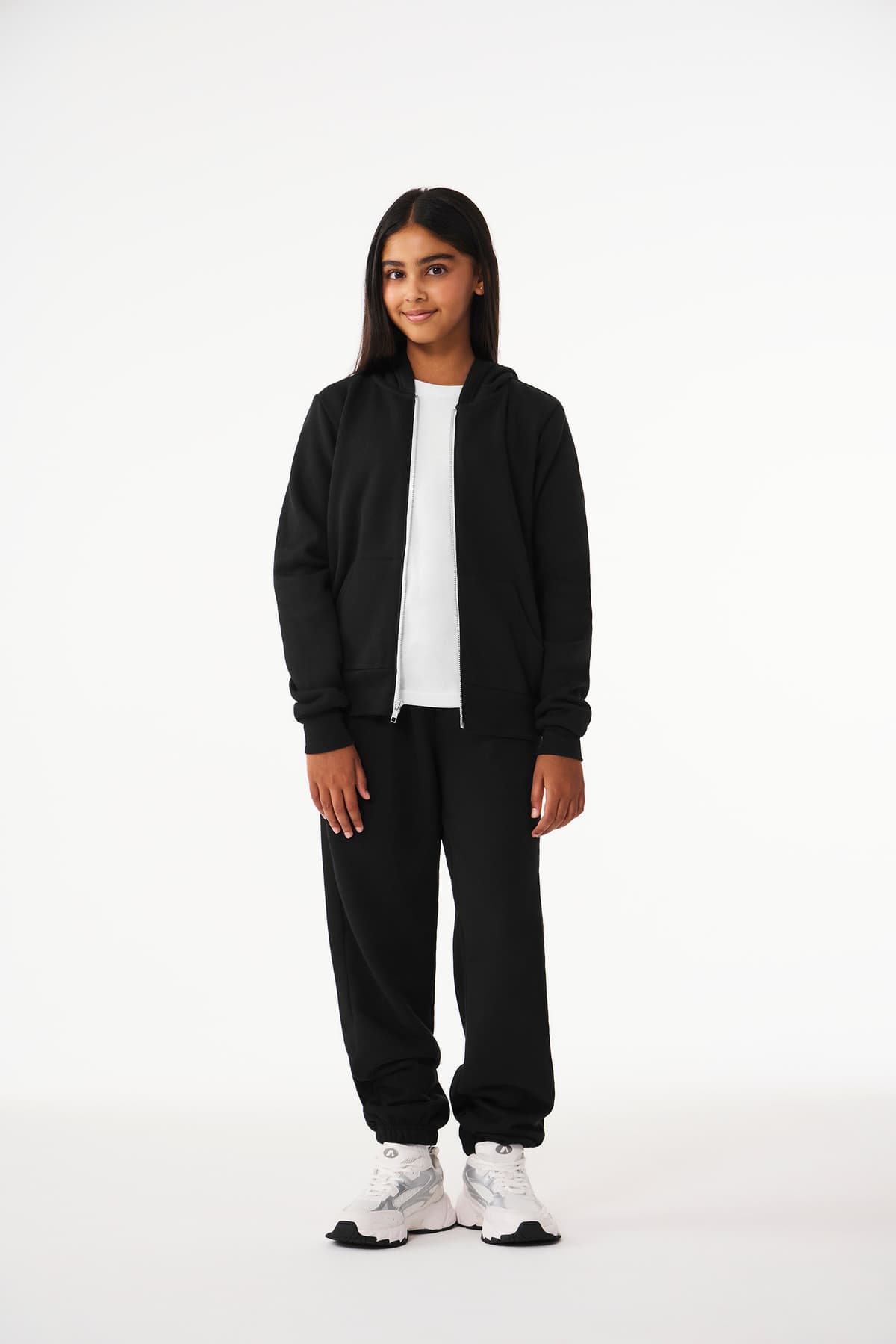 BELLA+CANVAS ® Youth Sponge Fleece Full-Zip Hooded Sweatshirt