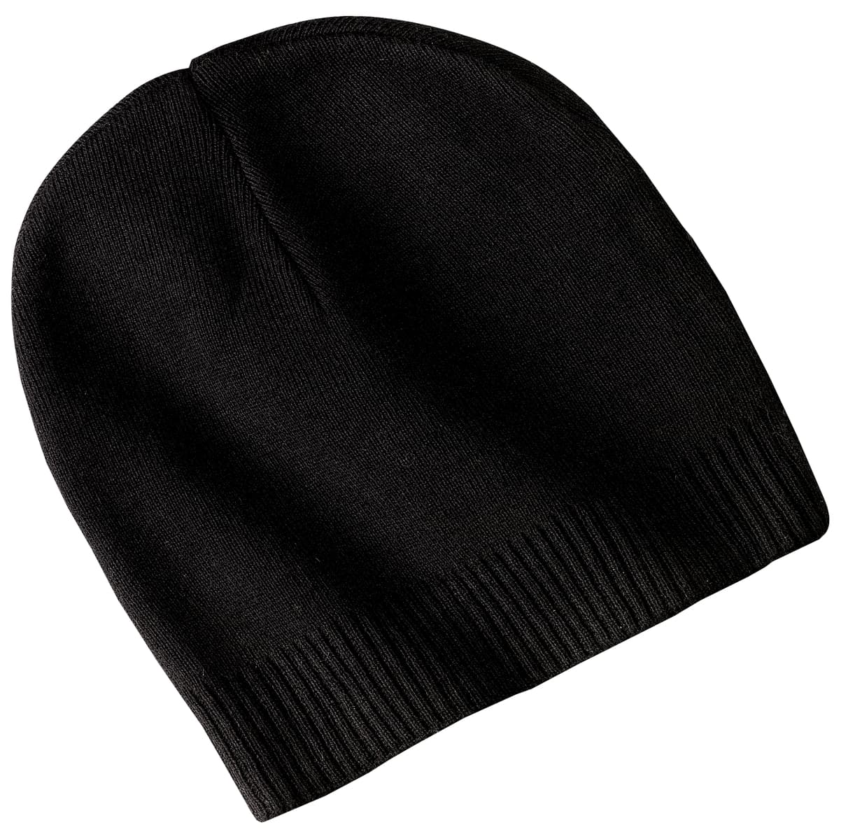 Port Authority ® 100% Cotton Beanie — Black