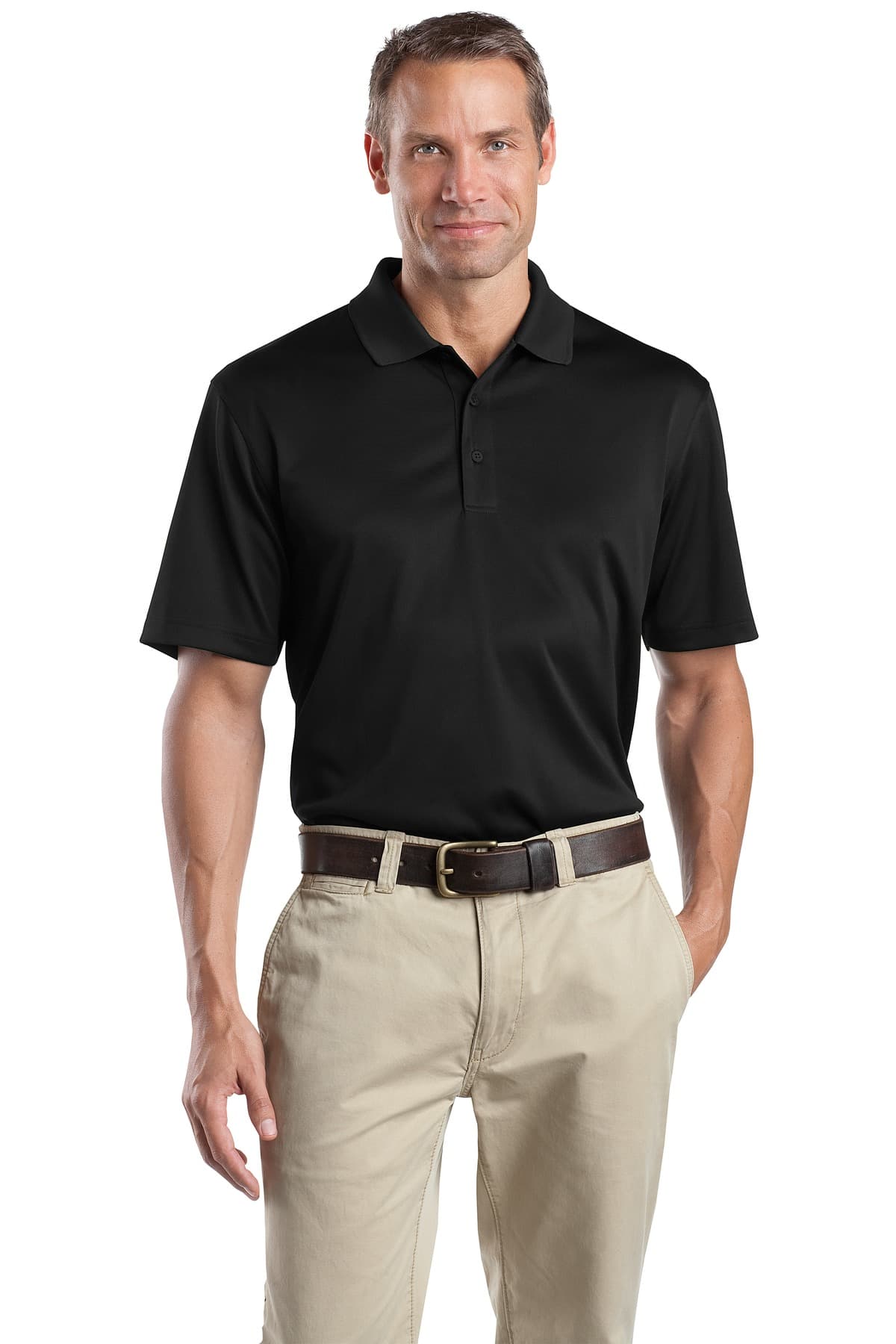 CornerStone ® Tall Select Snag-Proof Polo — Black
