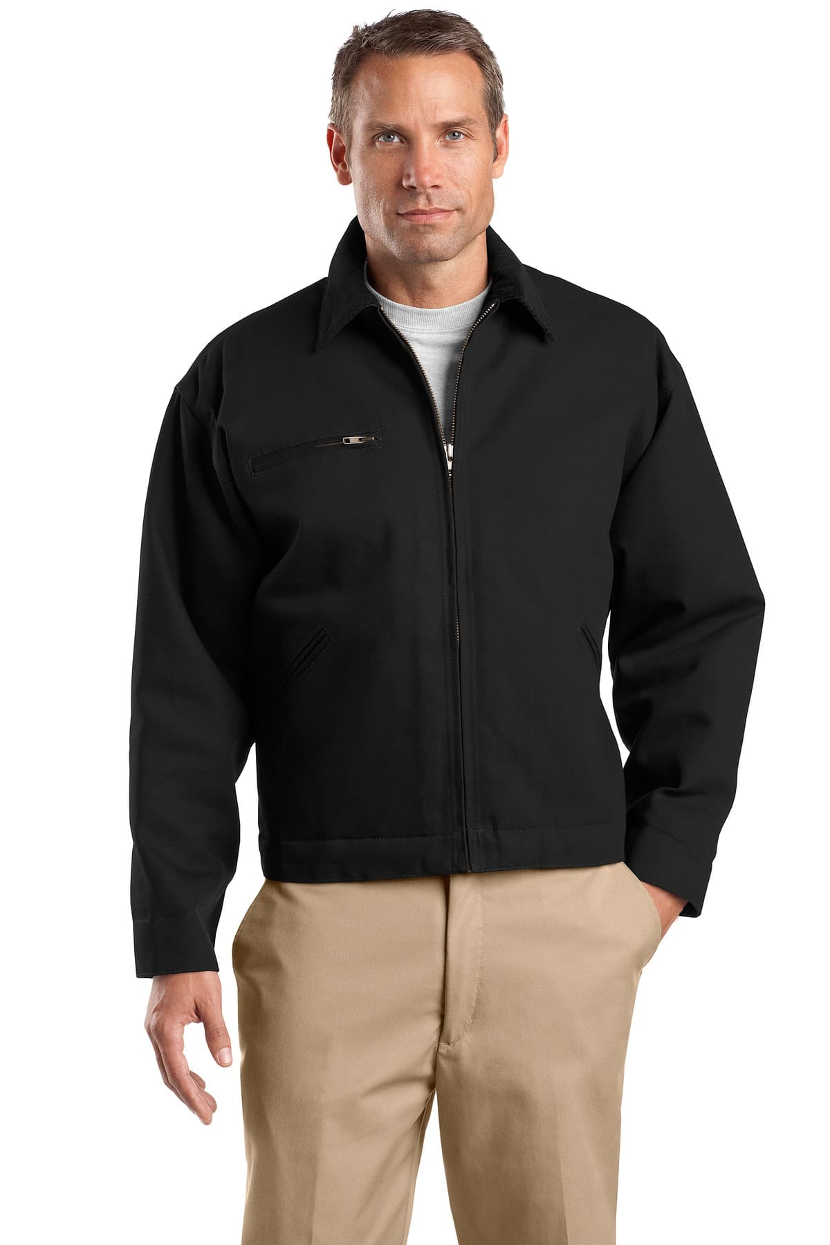 CornerStone ® Tall Duck Cloth Work Jacket — Black
