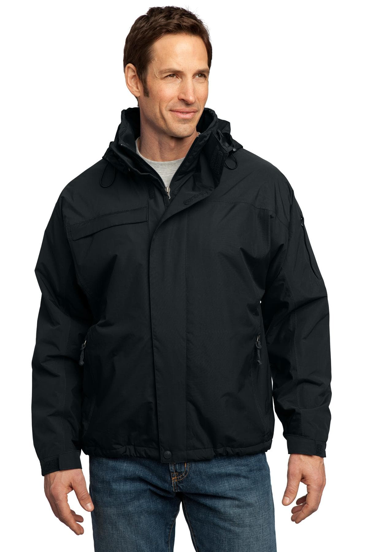 Port Authority ® Tall Nootka Jacket — Black/ Black