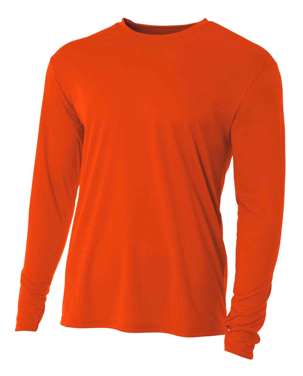 A4 Cooling Performance Long Sleeve Crew — ATHLETIC ORANGE