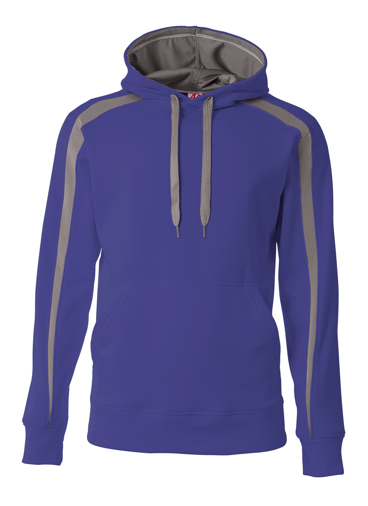 A4 Spartan Fleece Hoodie — ROYAL/GRAPHITE
