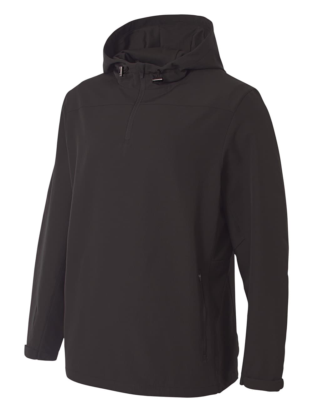 A4 Force 1/4 Zip Windbreaker — BLACK