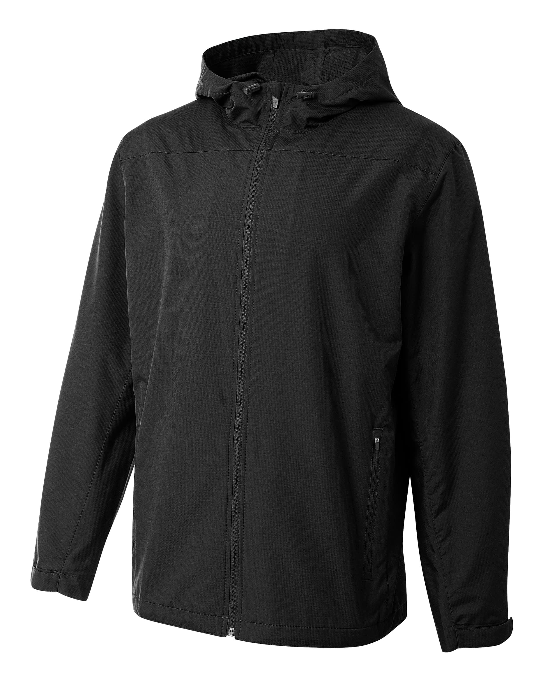 A4 Full Zip Force Windbreaker Jacket — BLACK