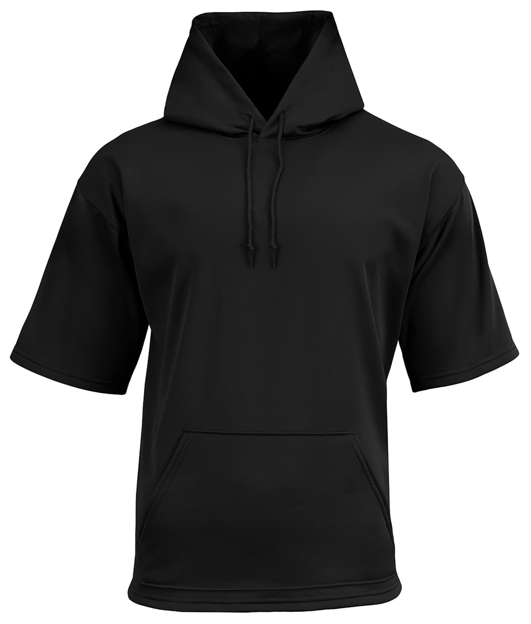 A4 Sprint Short Sleeve Fleece Hoodie — BLACK