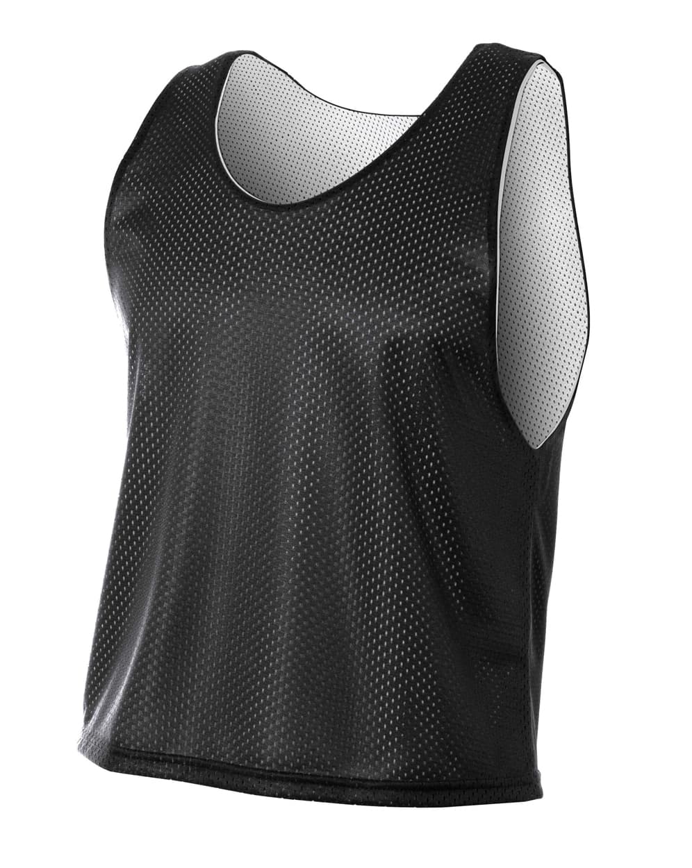 A4 Lacrosse Reversible Practice Jersey — BLACK/WHITE
