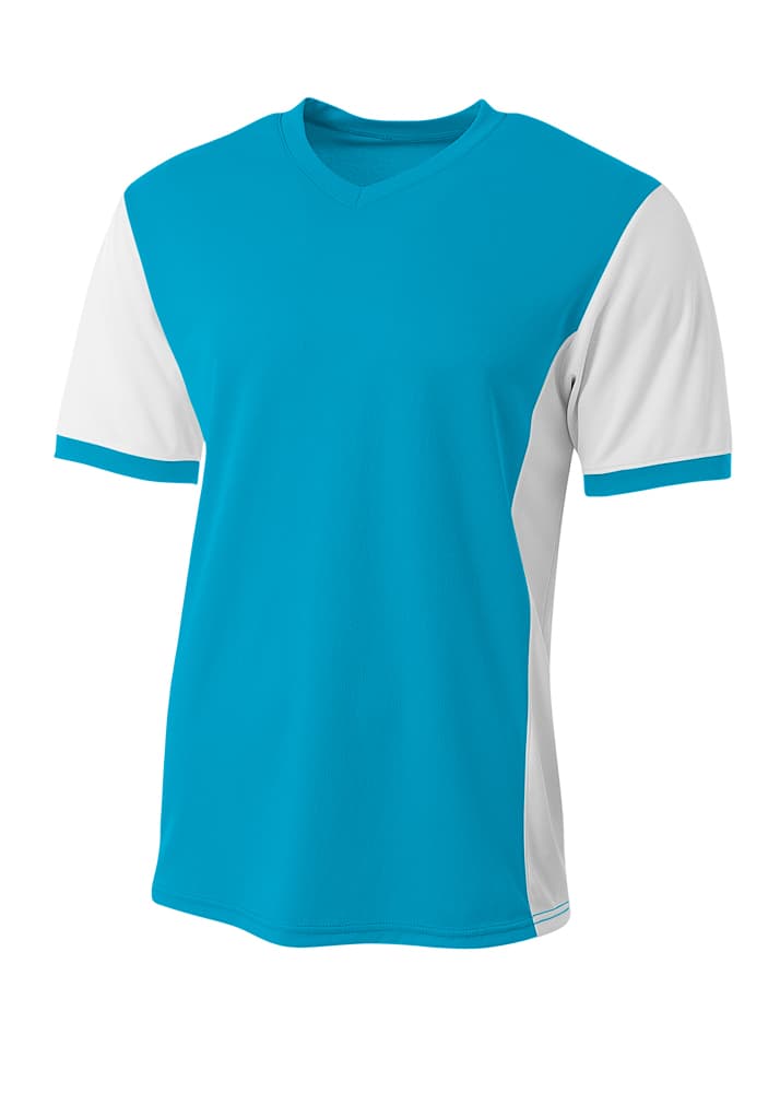 A4 Premier Soccer Jersey — ELECTRIC BLUE WHITE