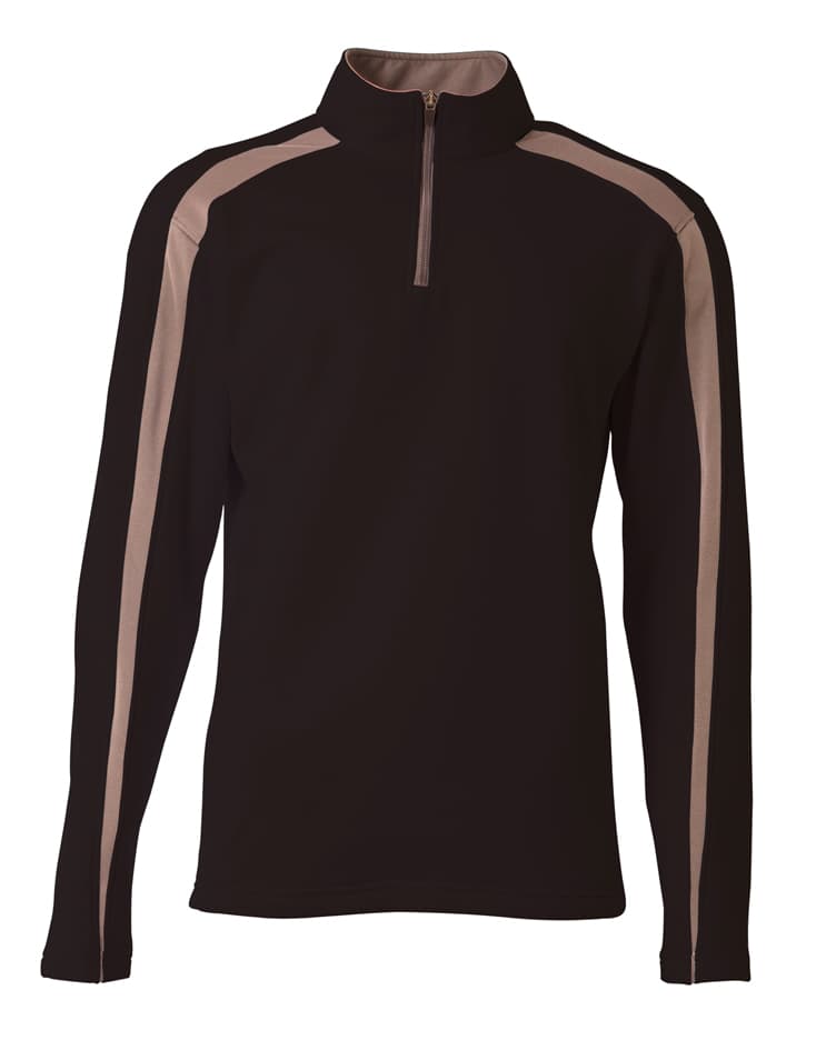 A4 Youth Spartan Fleece Quarter Zip — BLACK/GRAPHITE