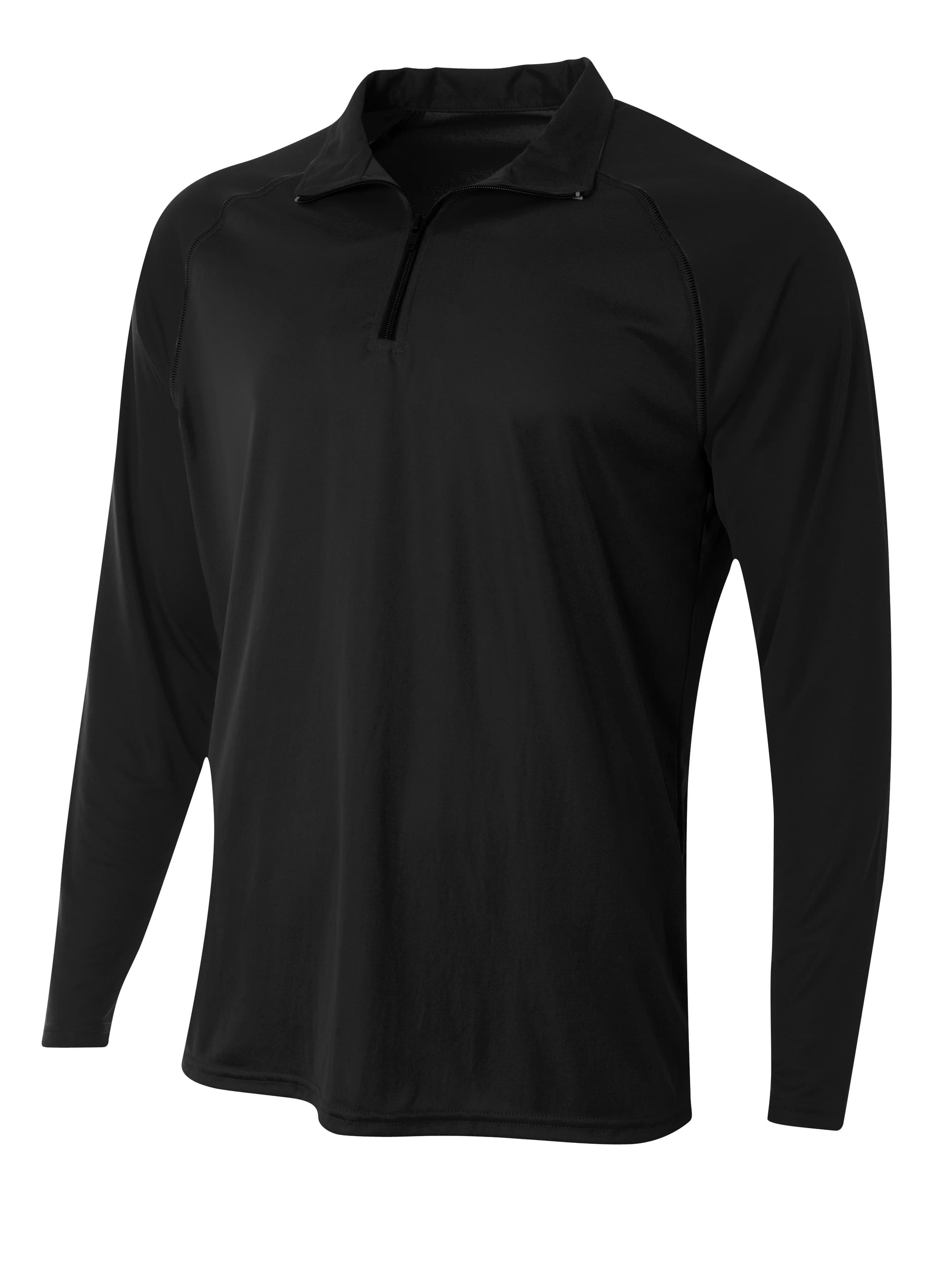 A4 Youth Daily Quarter Zip — BLACK