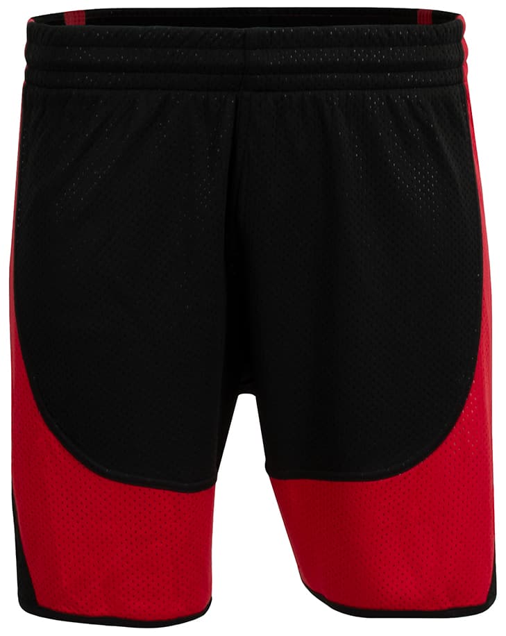 A4 Youth Wave Single-Ply Reversible Shorts — BLACK/RED