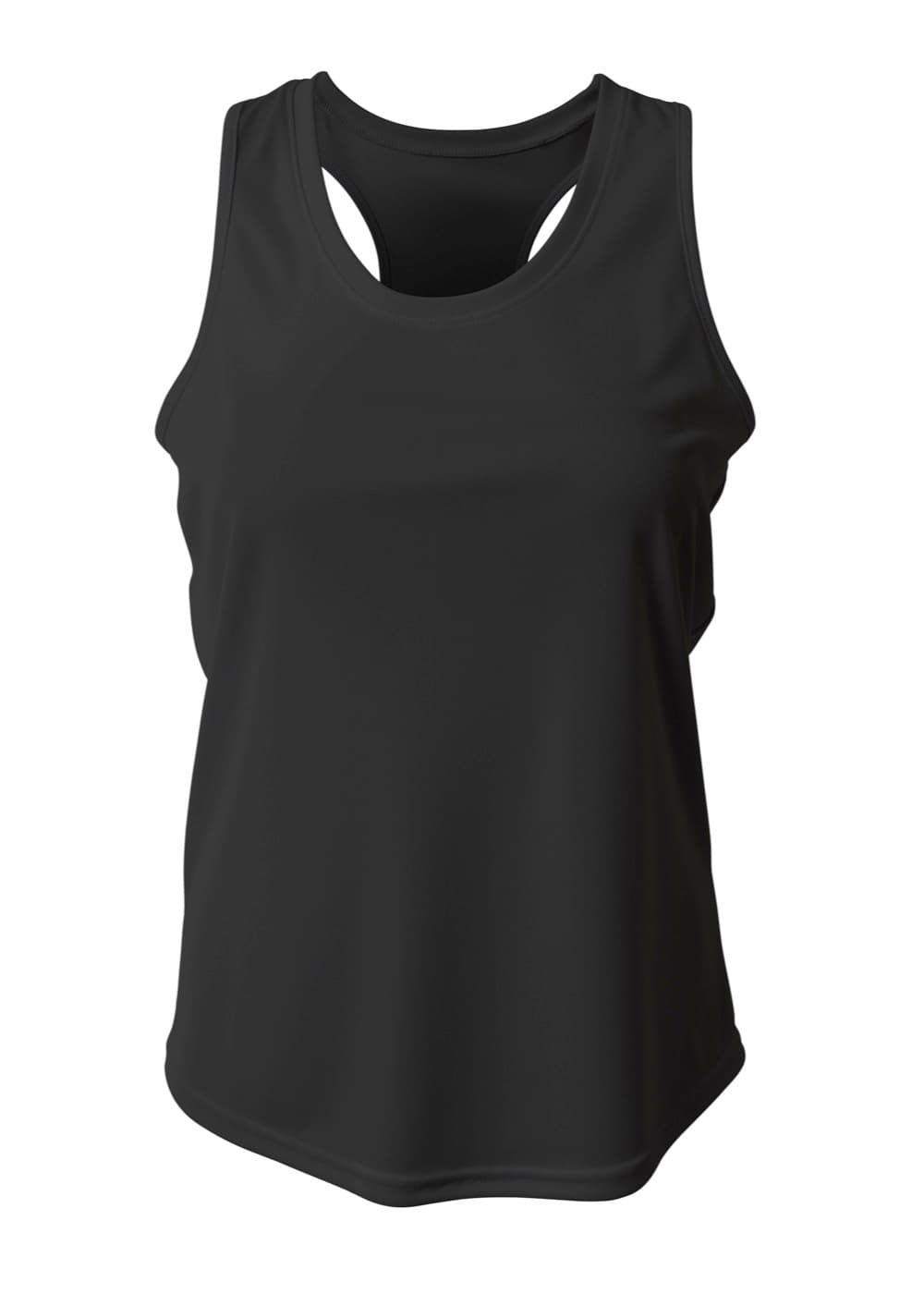 A4 Athletic Racerback Tank — BLACK